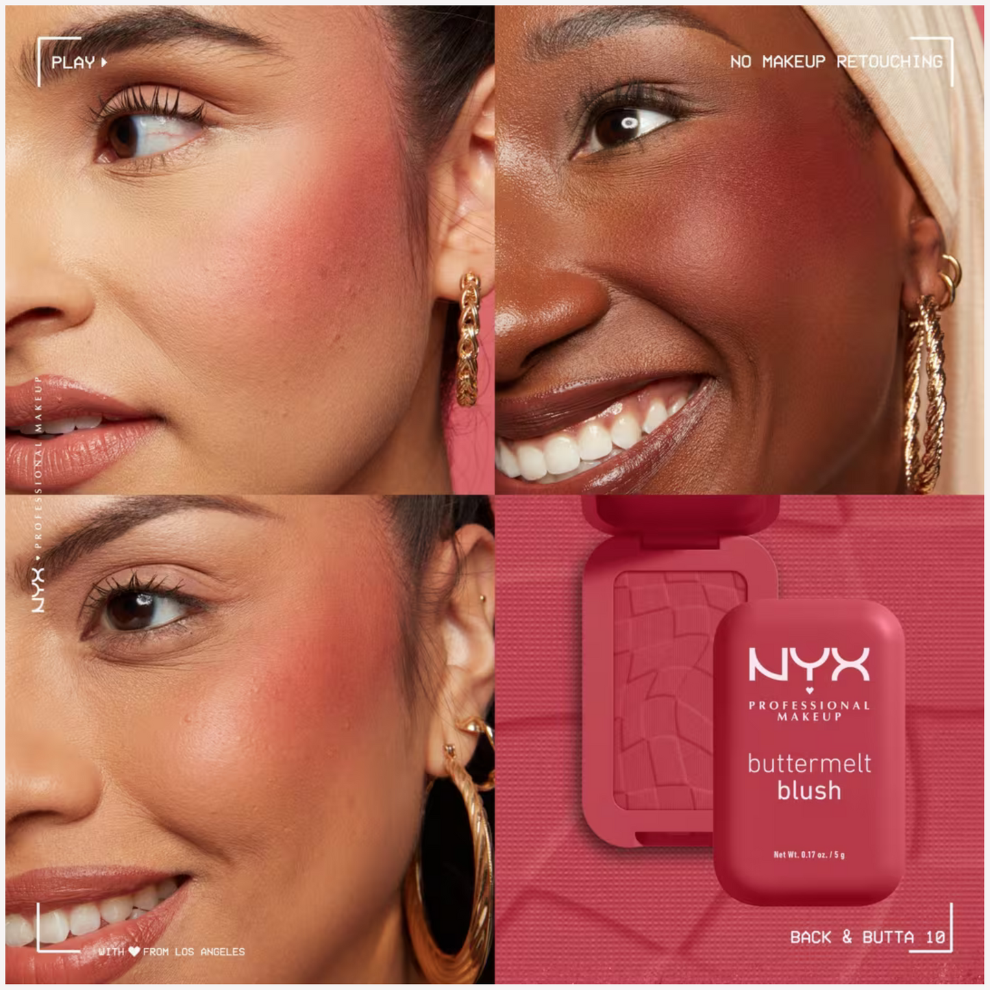 NYX Buttermelt Pressed Powder Blush - Back and Butta