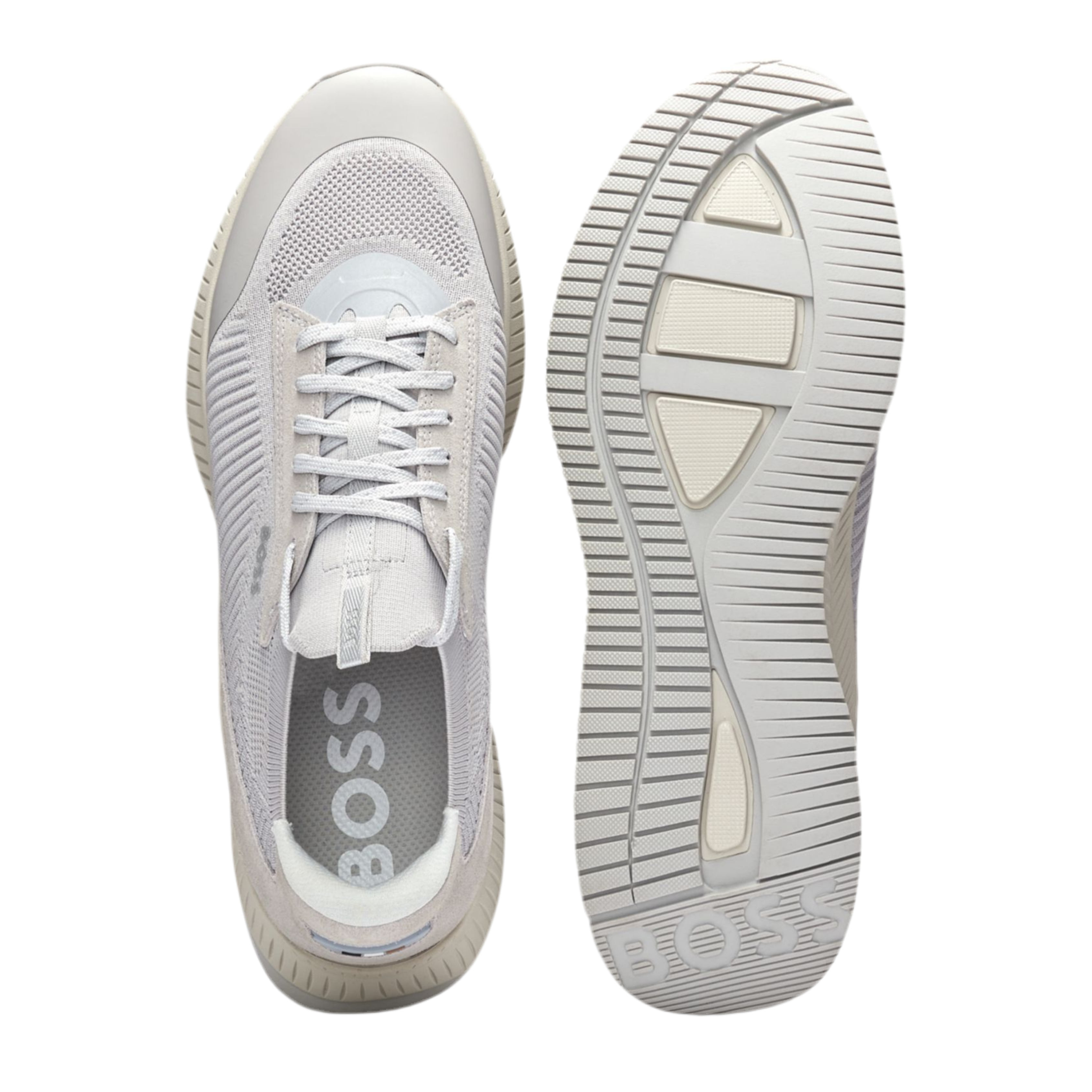 Hugo Boss Men Ttnm Evo Trainers - Light Grey