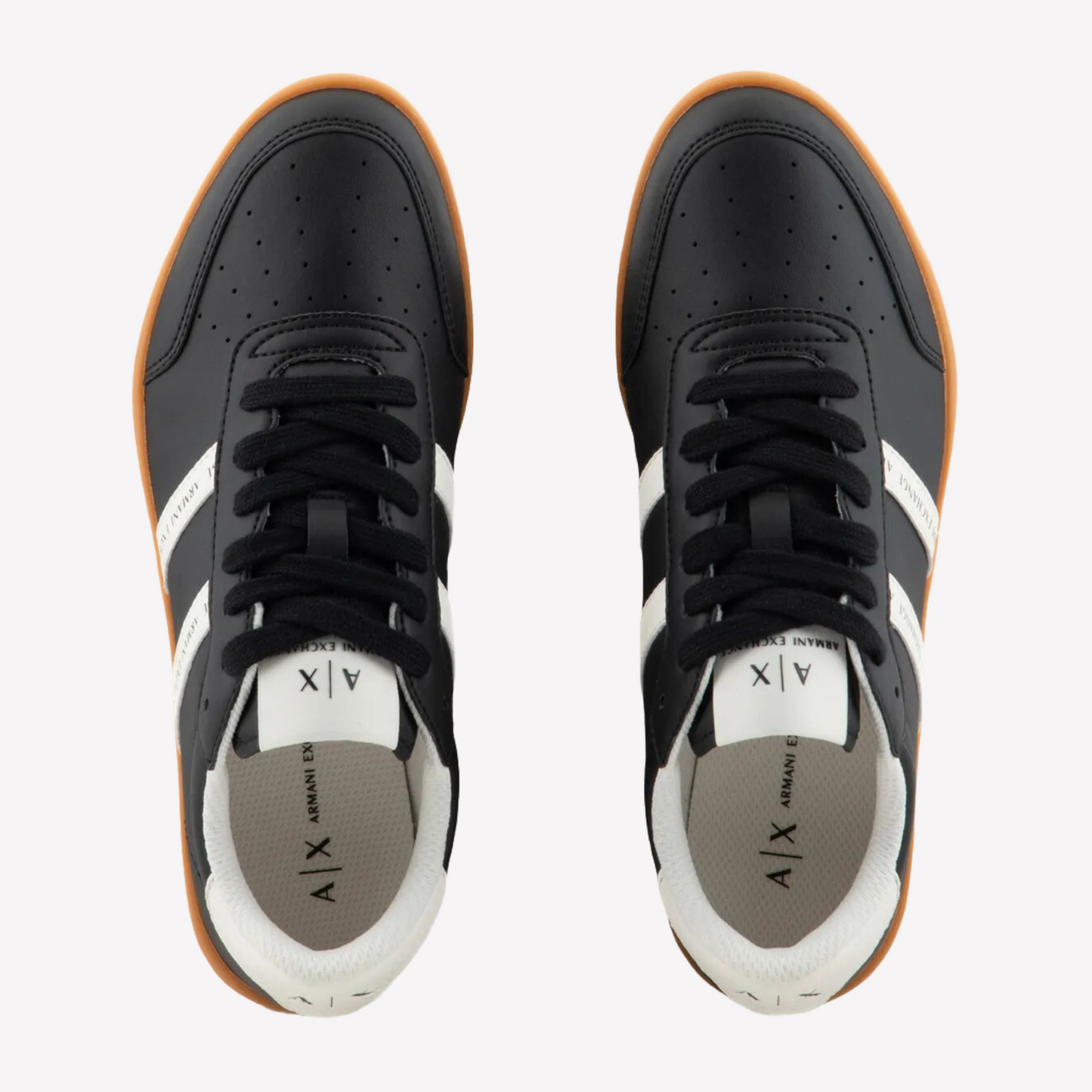 Armani Exchange Women's Composition Lace-up Sneaker - Black