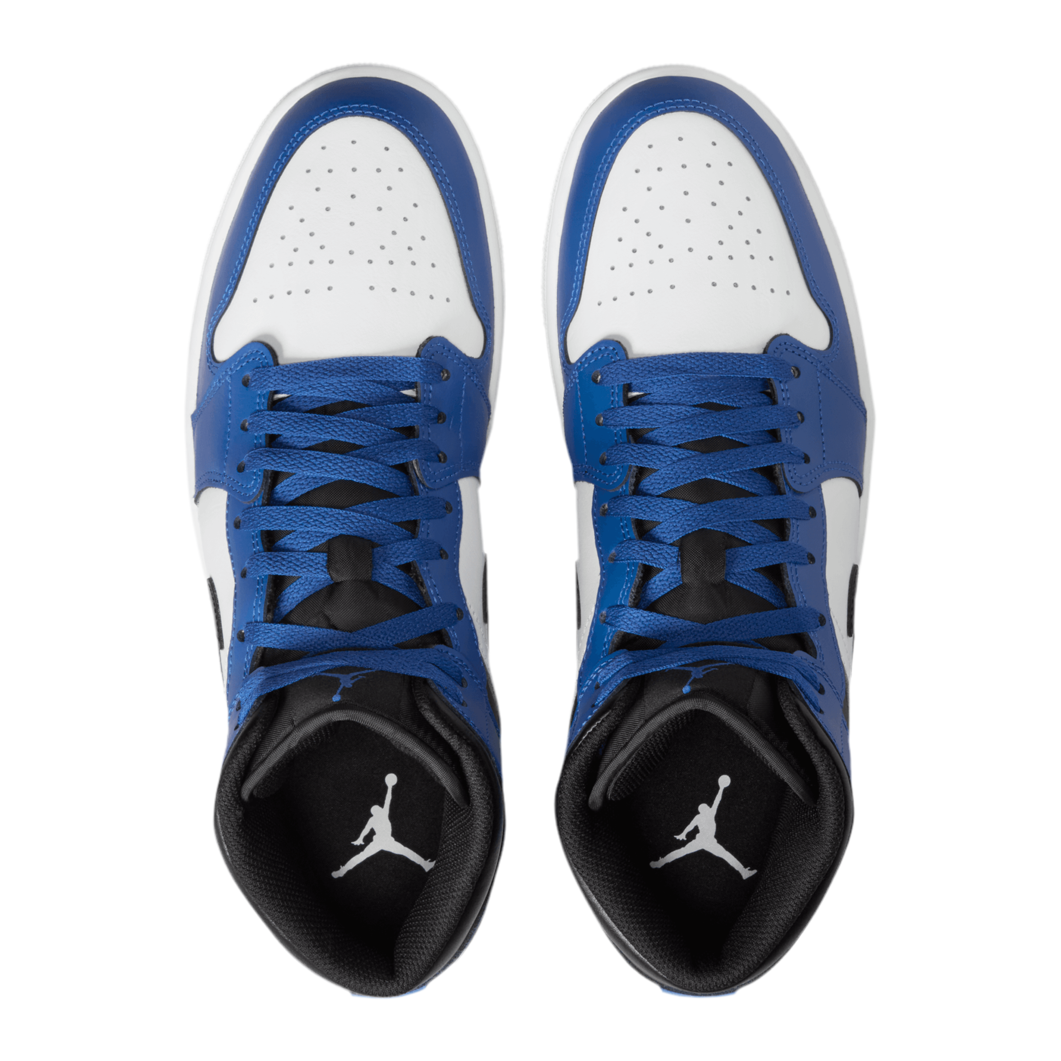 Nike Men Air Jordan 1 Mid - Blue Black White