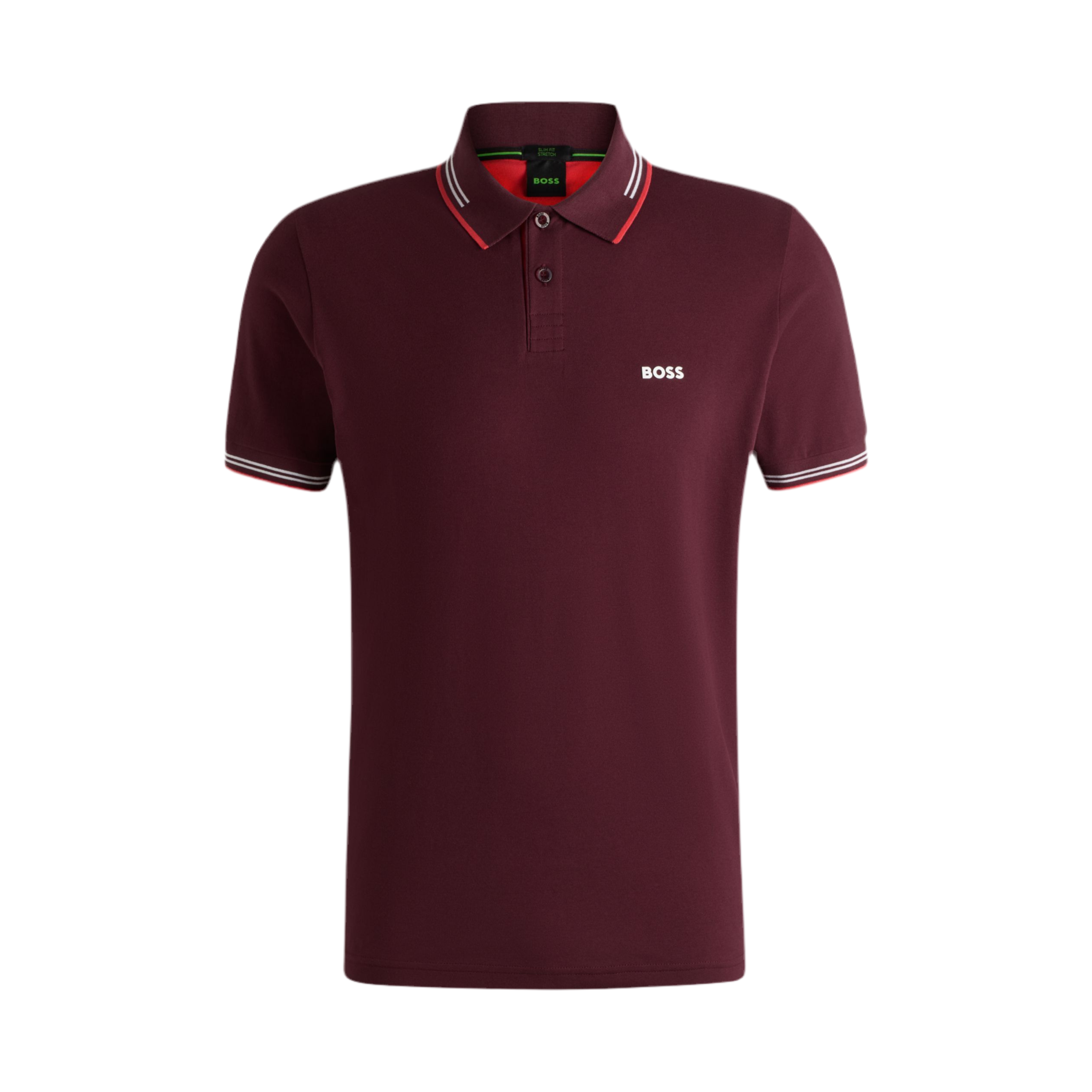 Hugo Boss Men Stretch Cotton Slim Fit Polo Shirt - Red