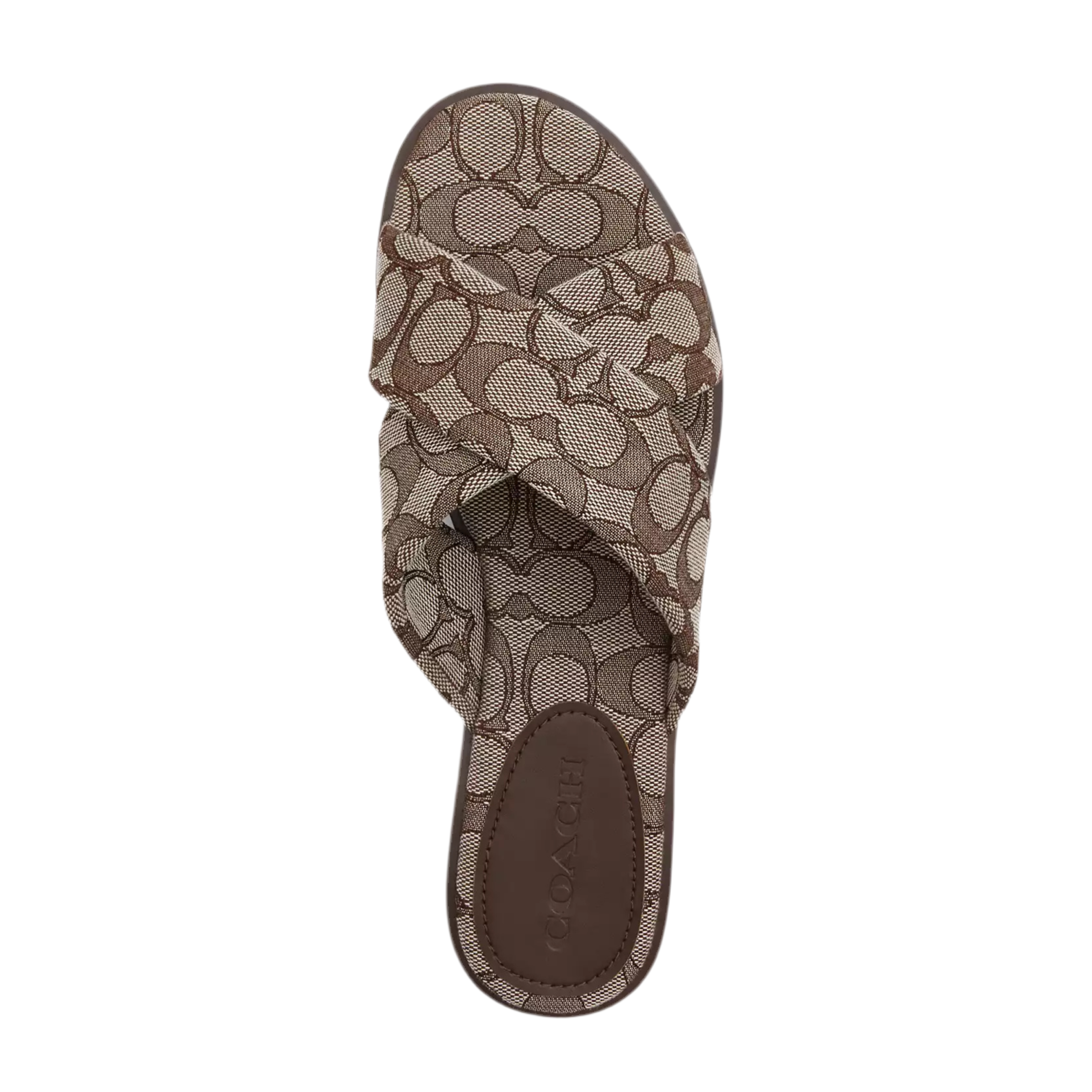 COACH Women's Link Criss Cross Slide - Oak
