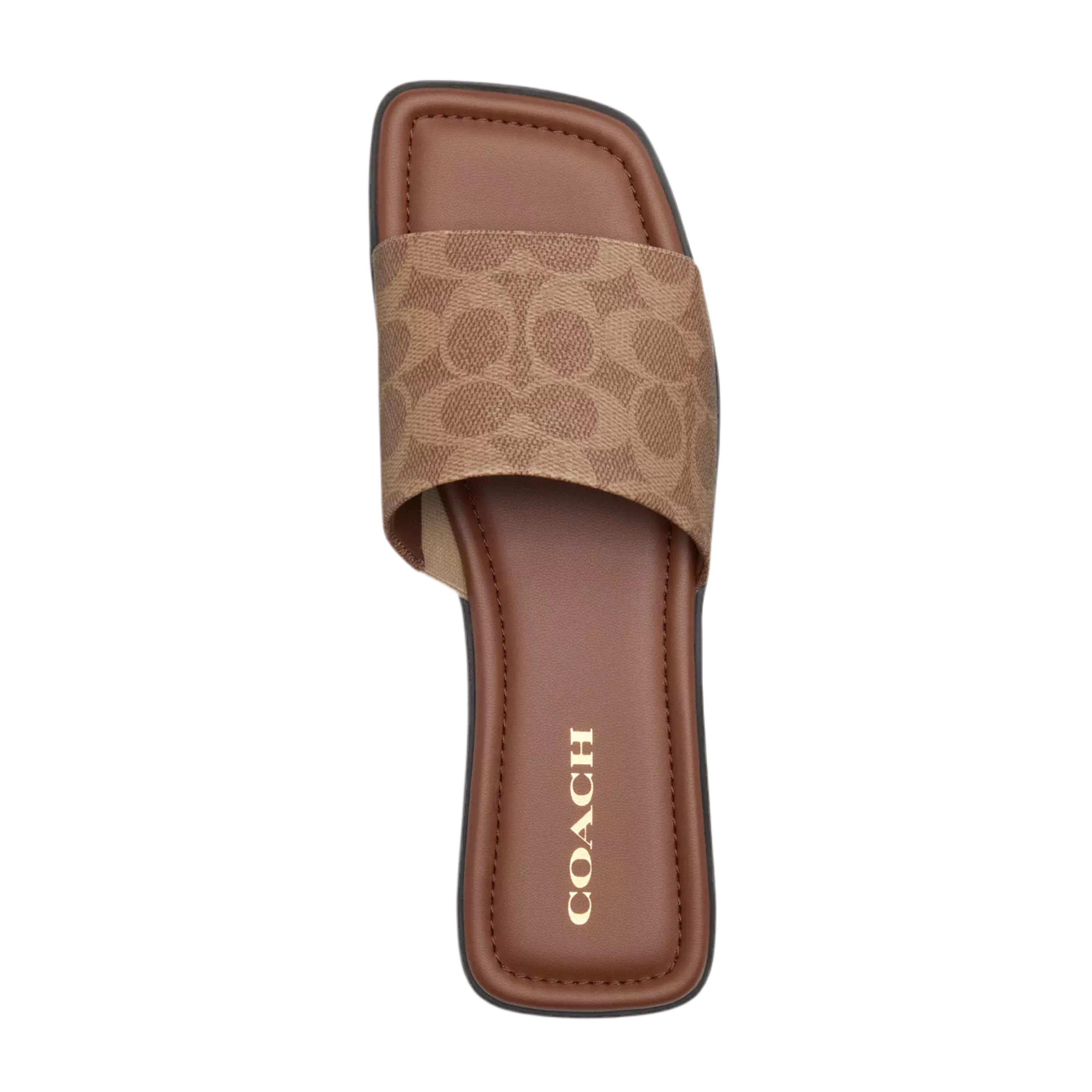 COACH Women's Florence Sandal - Dark Saddle