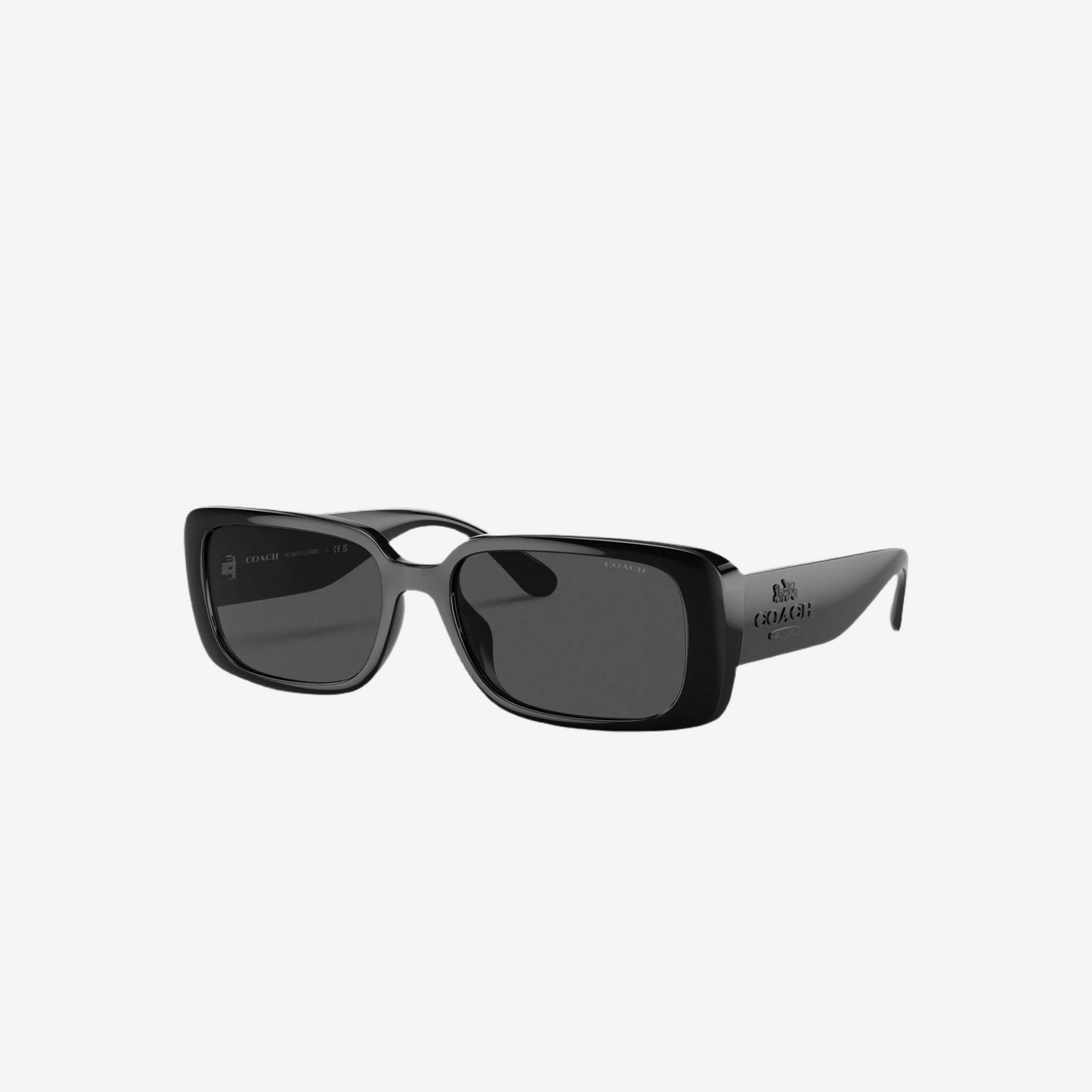 Coach Women Narrow Rectangle Sunglasses - Black