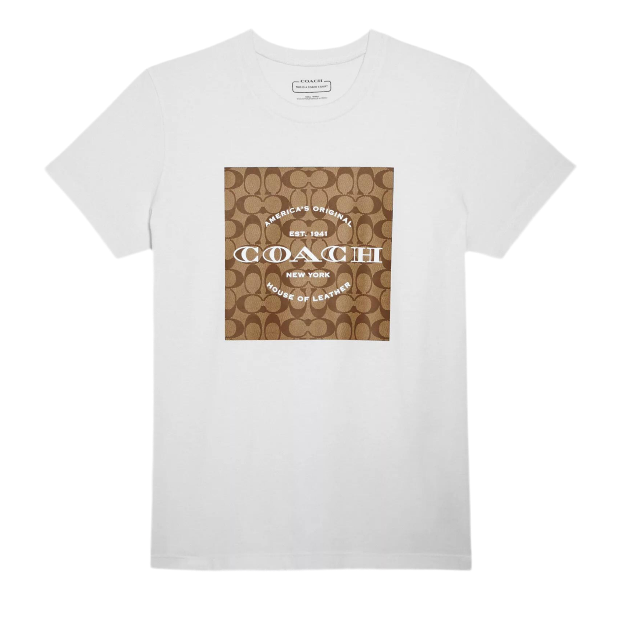 COACH Women Signature T Shirt In Organic Cotton - White