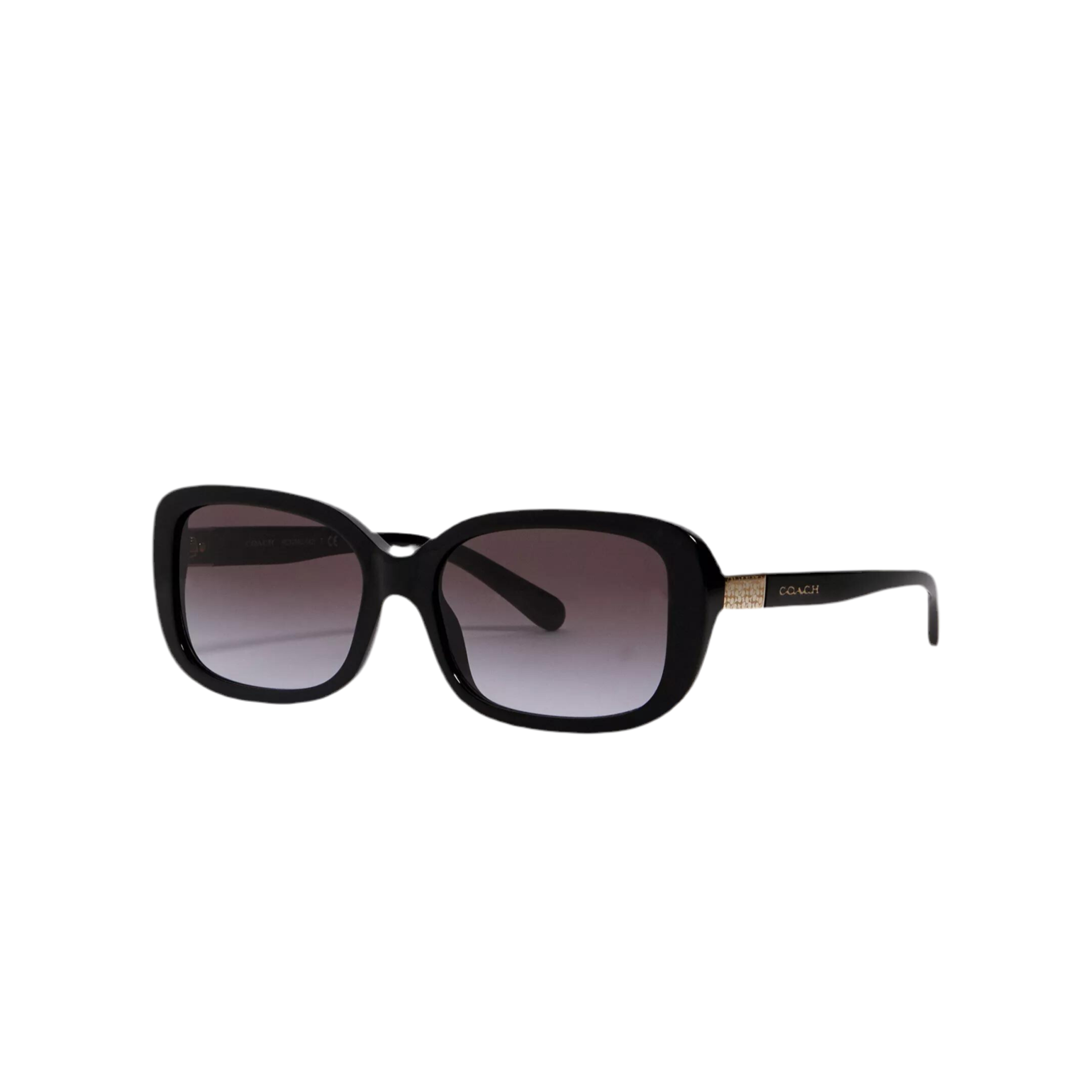 Coach Women Signature Rectangle Sunglasses - Black