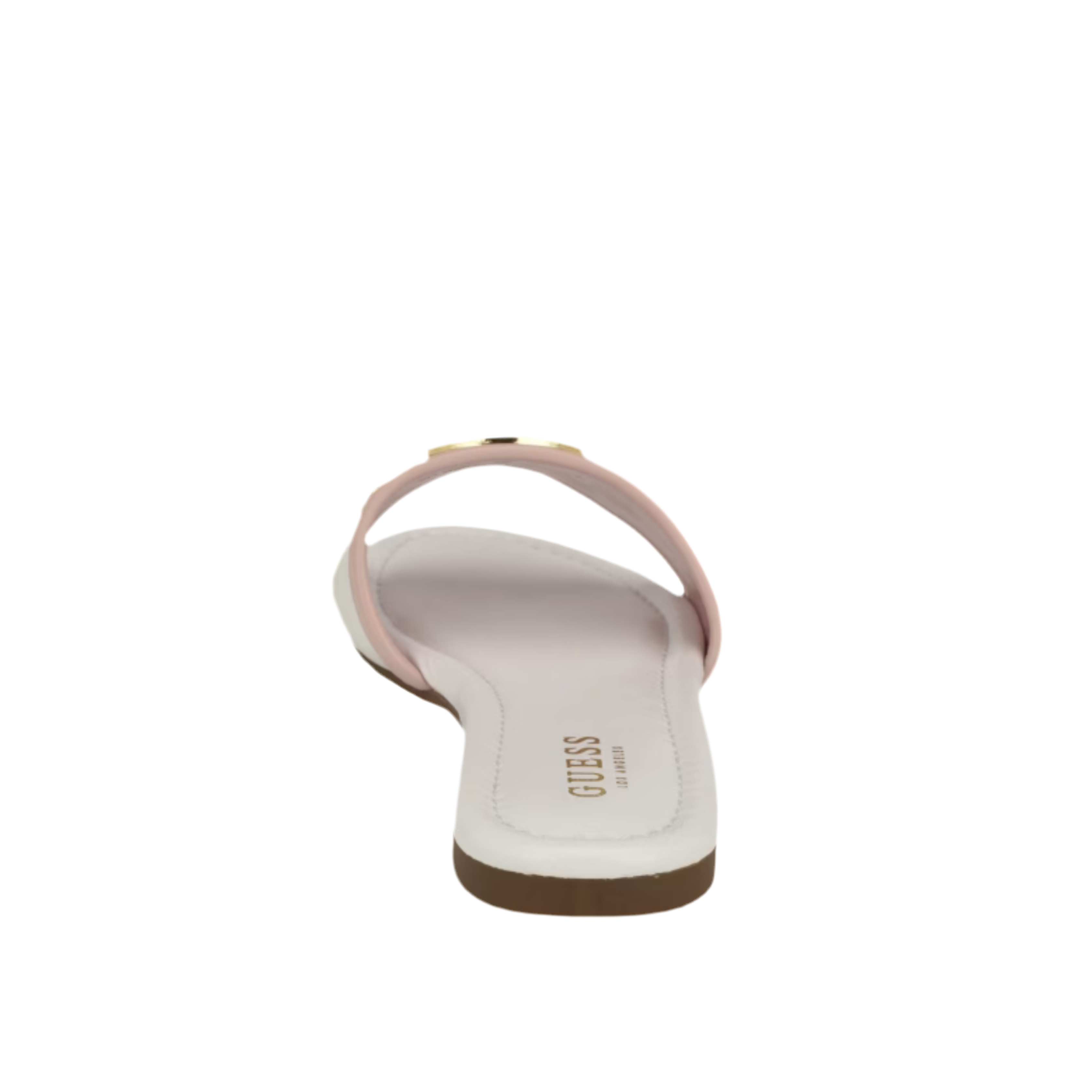 Guess Women Lyndon Logo Slides - White Pink