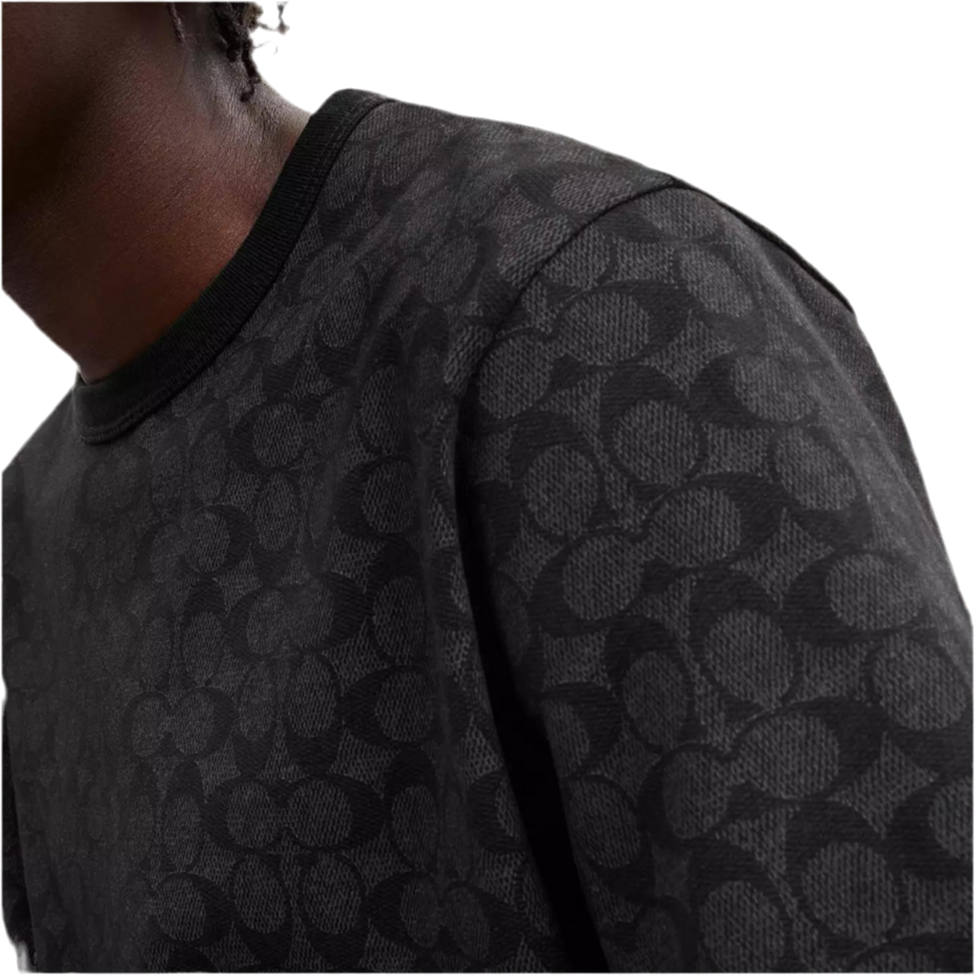 COACH Unisex Signature T Shirt - Charcoal