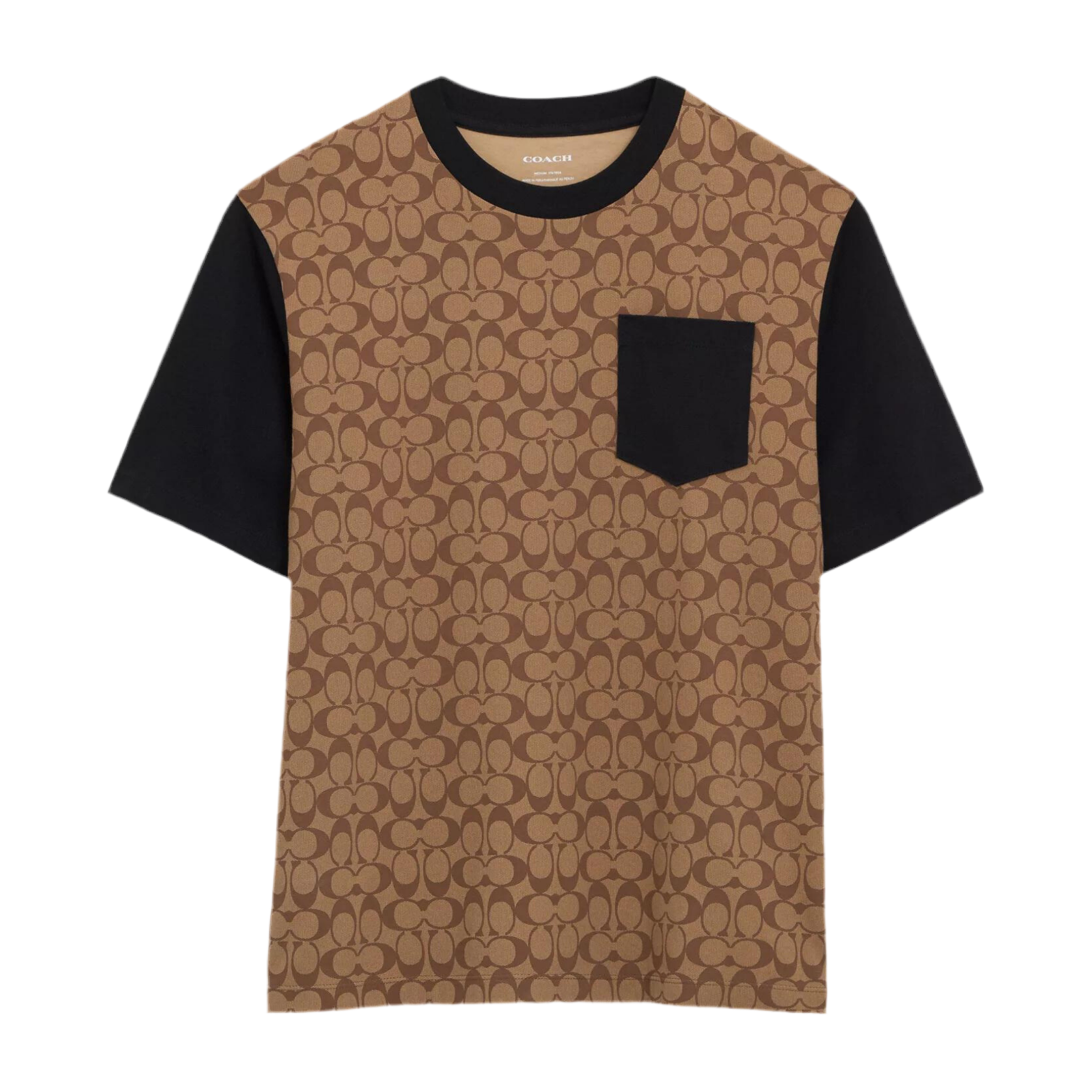 COACH Men Signature T Shirt In Organic Cotton - Khaki