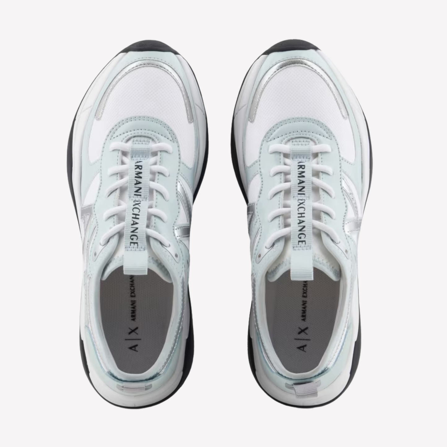 Armani Exchange Women's Chunky Sneaker - Light blue