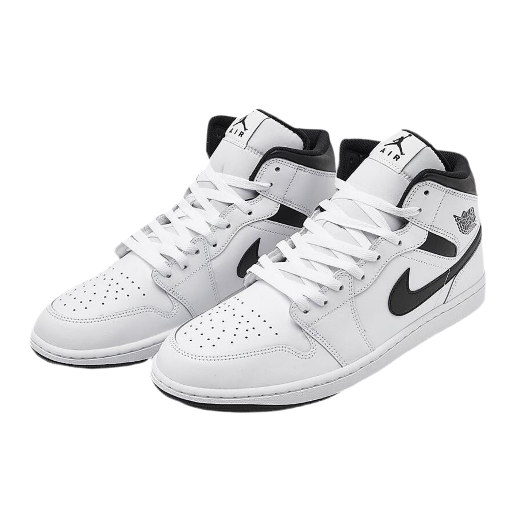 Nike Men's Air Jordan Retro 1 Mid - White Black White