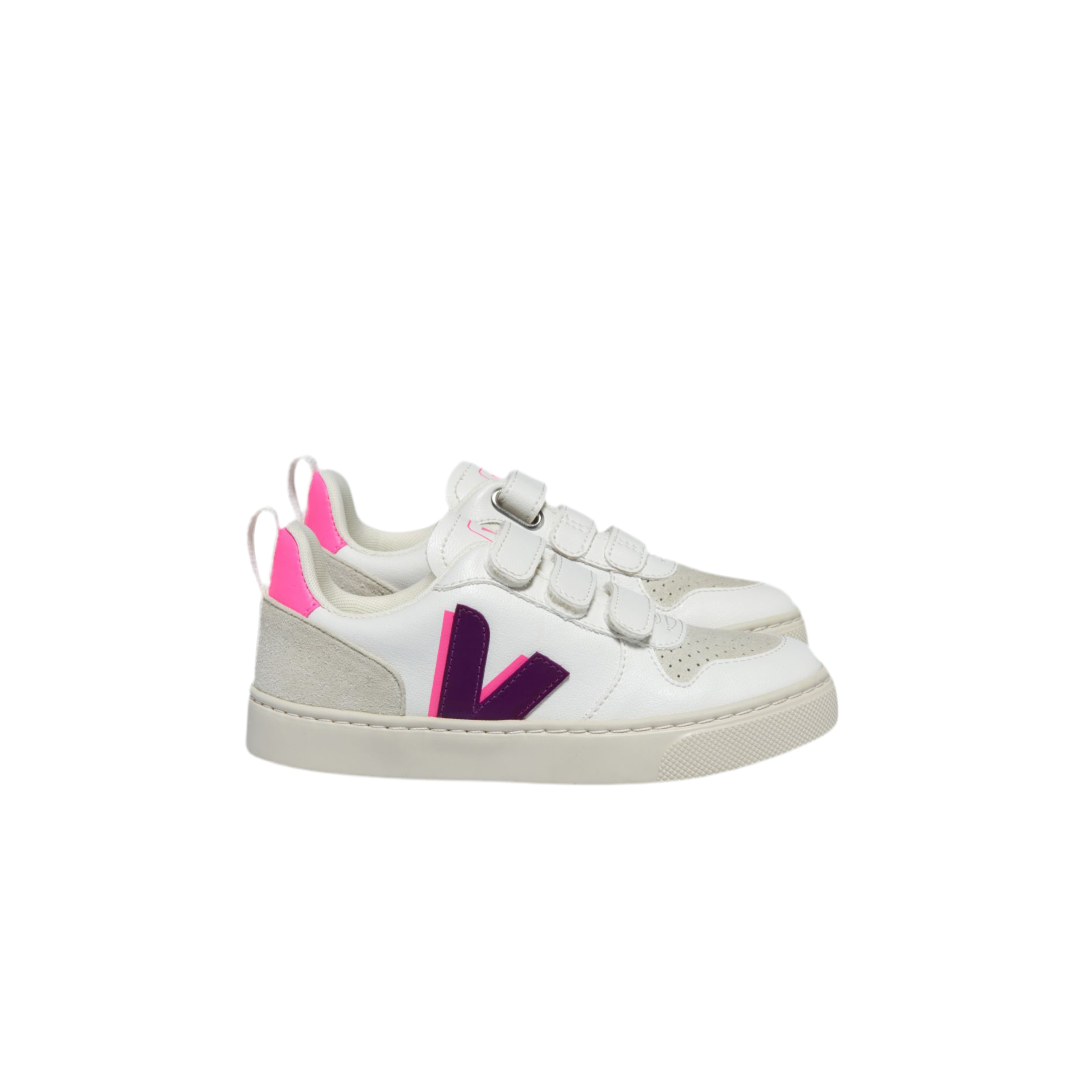 Veja Kids V-10 - White Magenta Sari