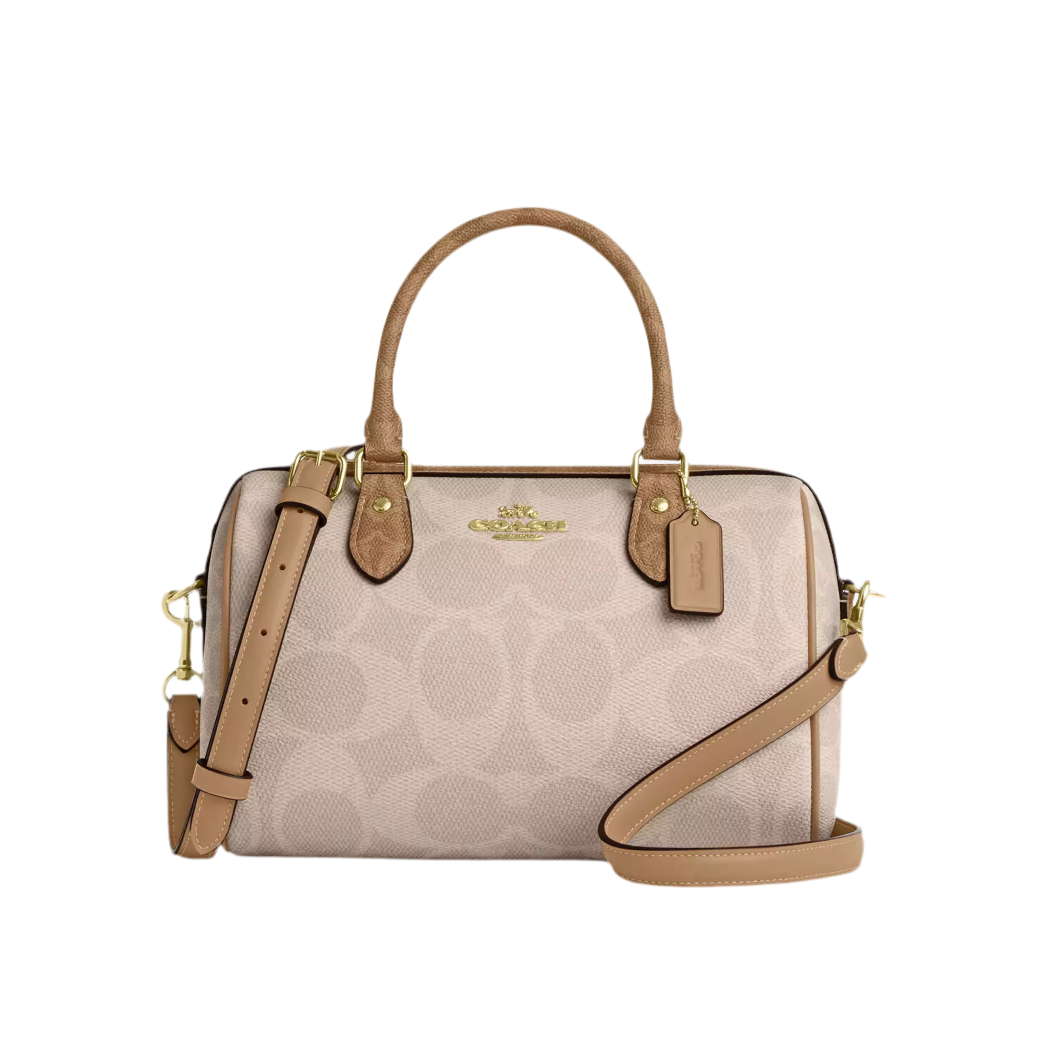 COACH Rowan Satchel Bag - Sand Tan