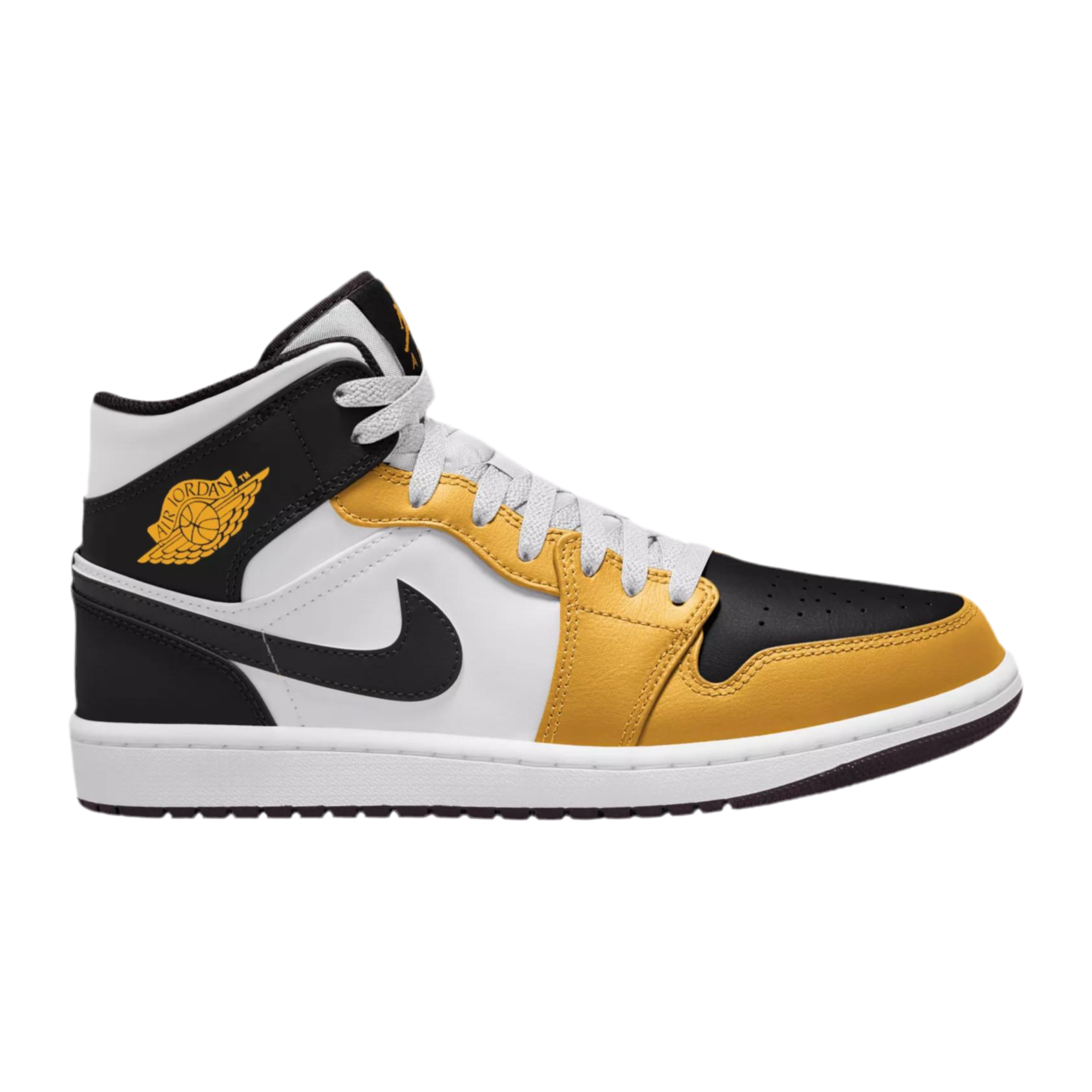 Nike Men's Air Jordan Retro 1 Mid - Black Yellow