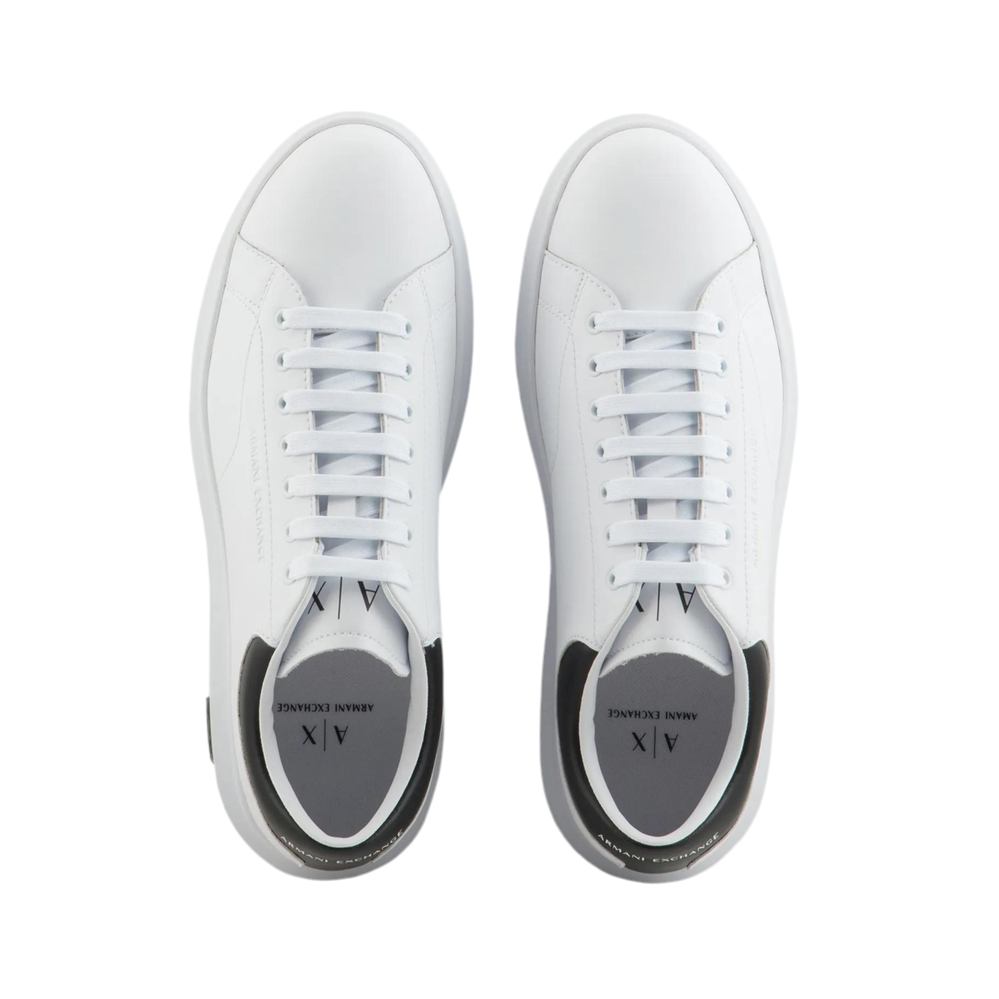 Armani Exchange Men's Action Leather - White Black