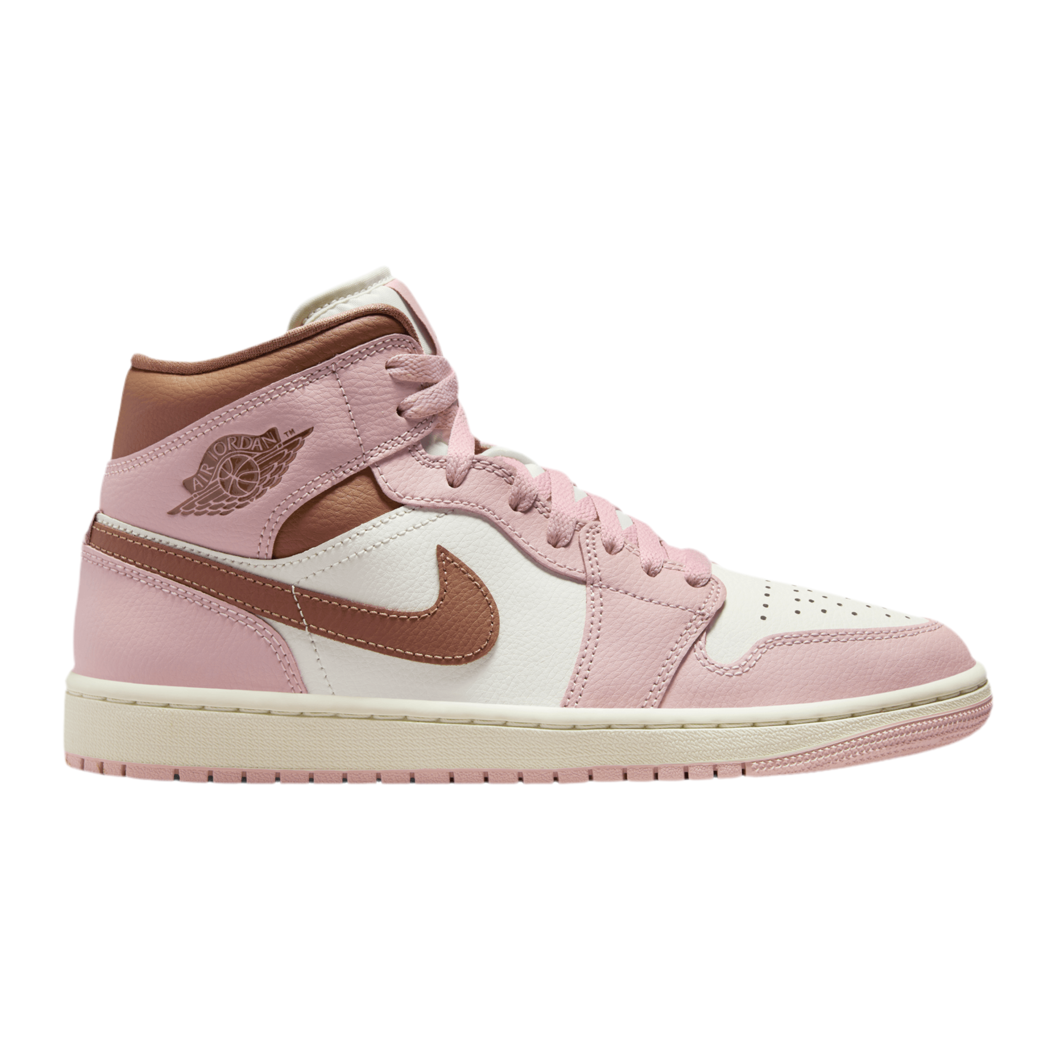 Nike Women's Jordan 1 Mid SE - Archeo Brown Pink Oxford