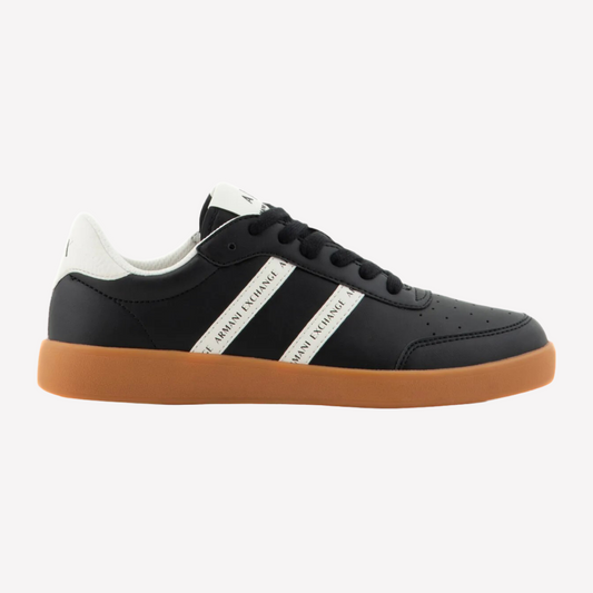 Armani Exchange Women's Composition Lace-up Sneaker - Black