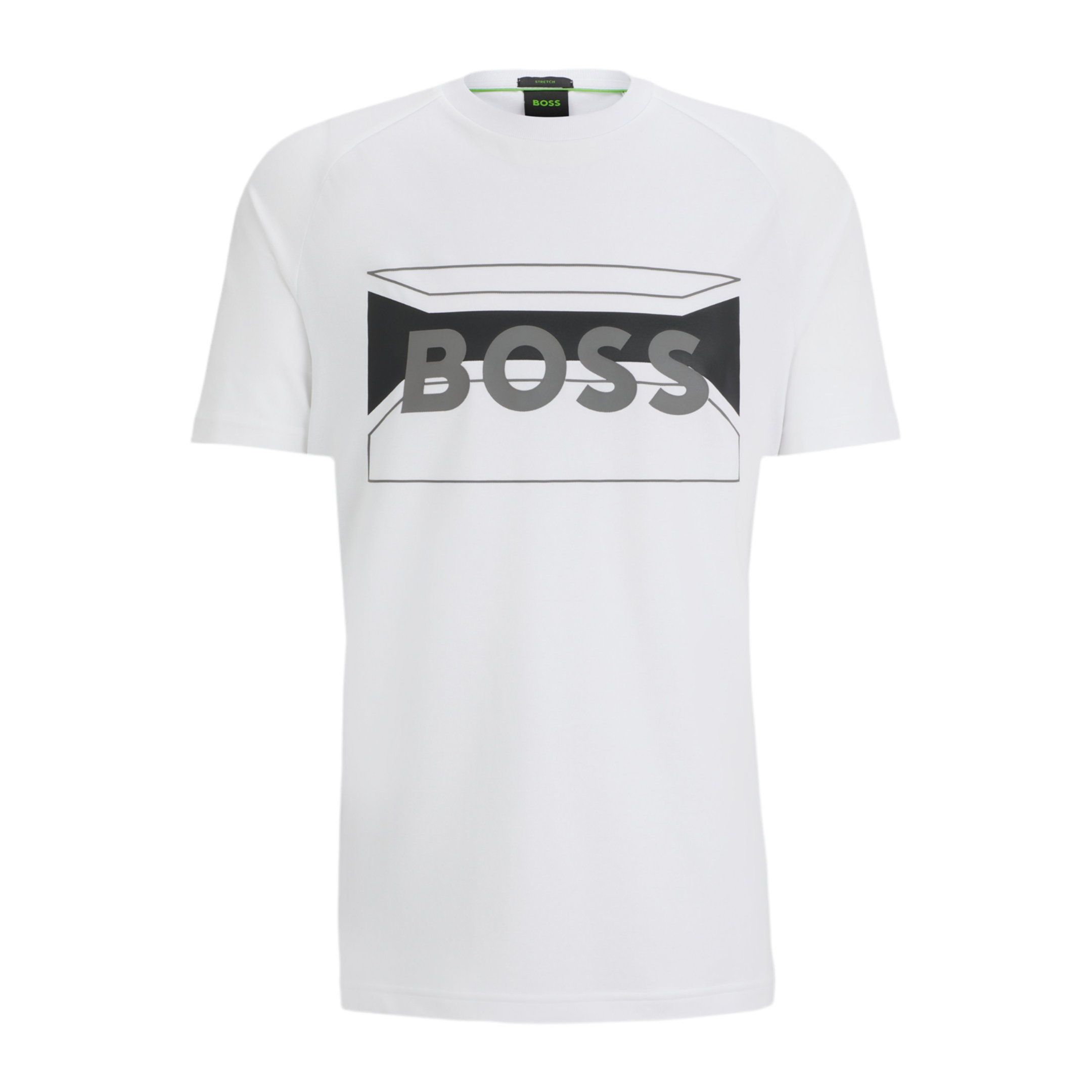 Hugo Boss Men Cotton Artwork T-Shirt - White