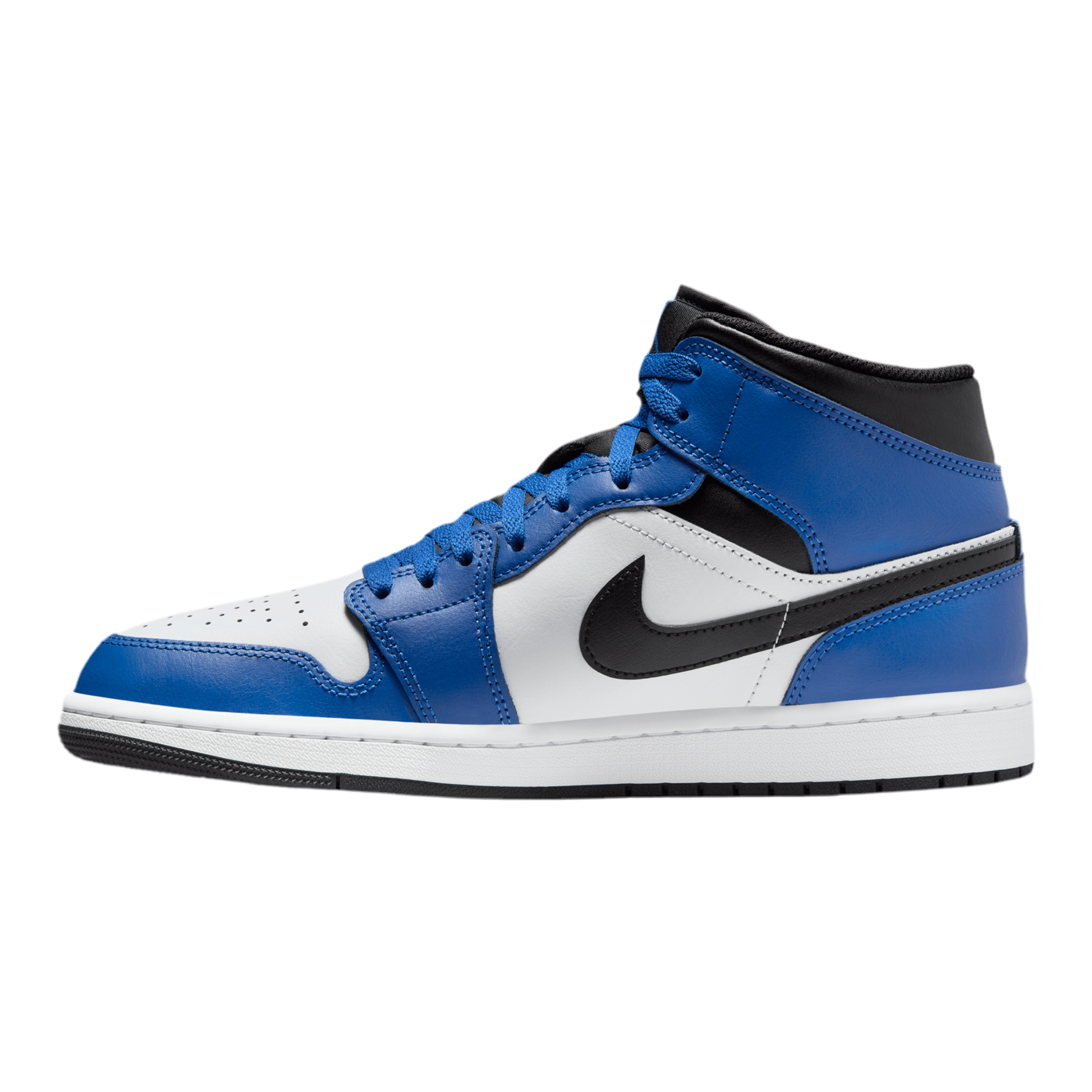 Nike Men Air Jordan 1 Mid - Blue Black White