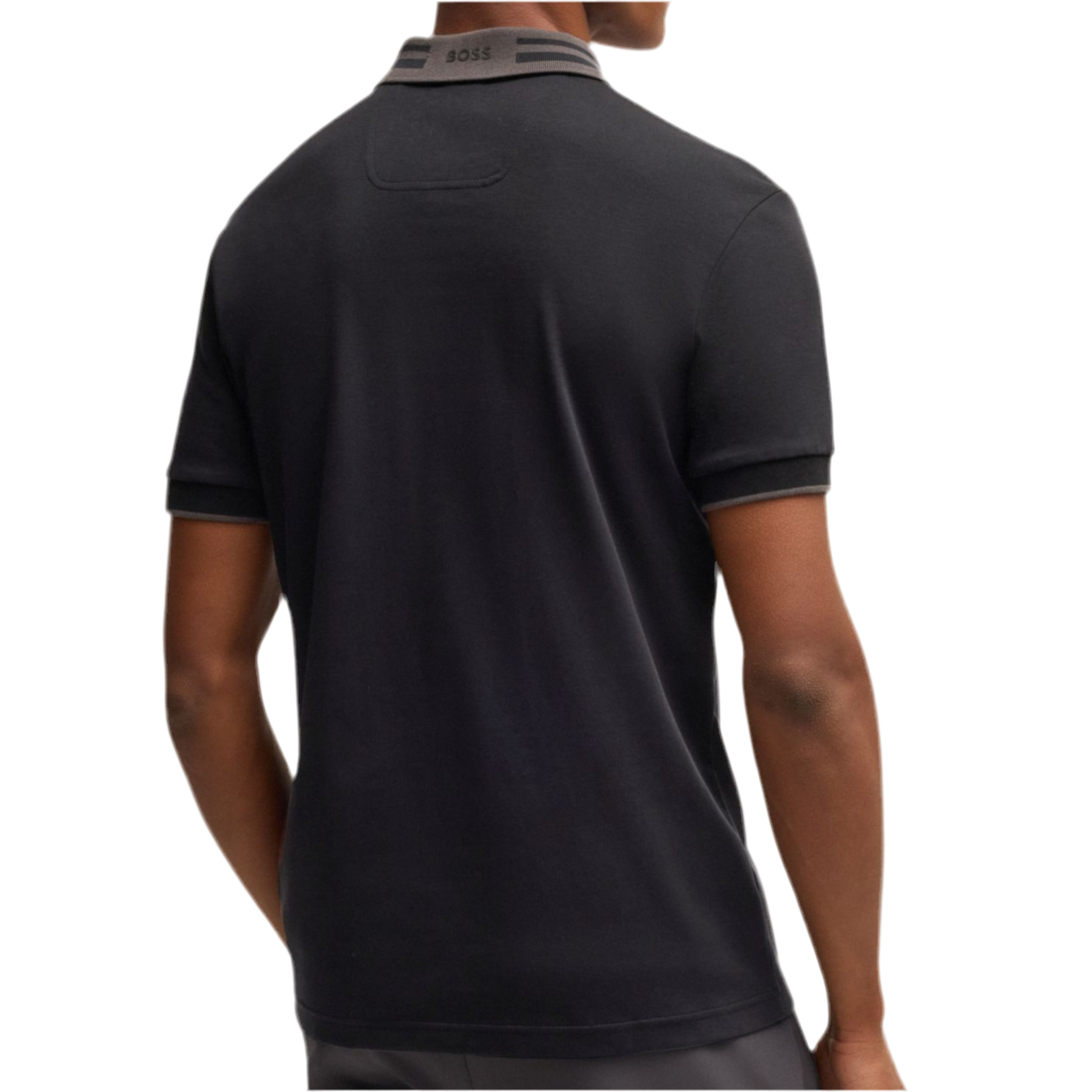 Hugo Boss Men Interlock Cotton Polo Shirt - Black