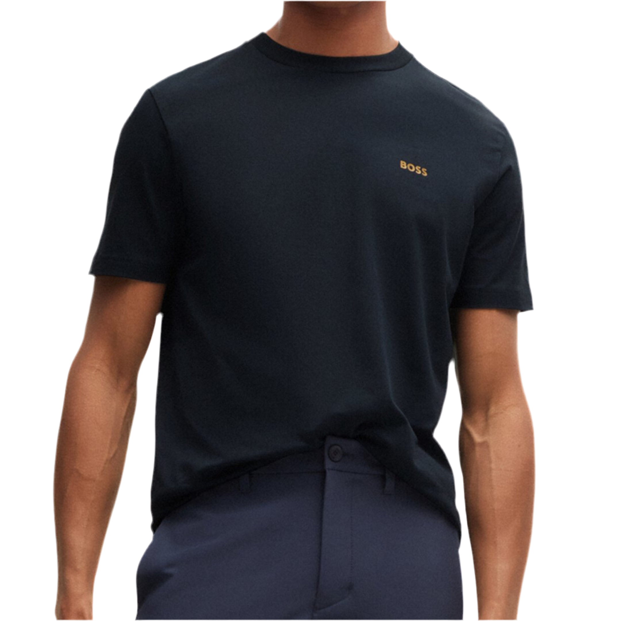 Hugo Boss Men Stretch Cotton T-Shirt - Dark Blue