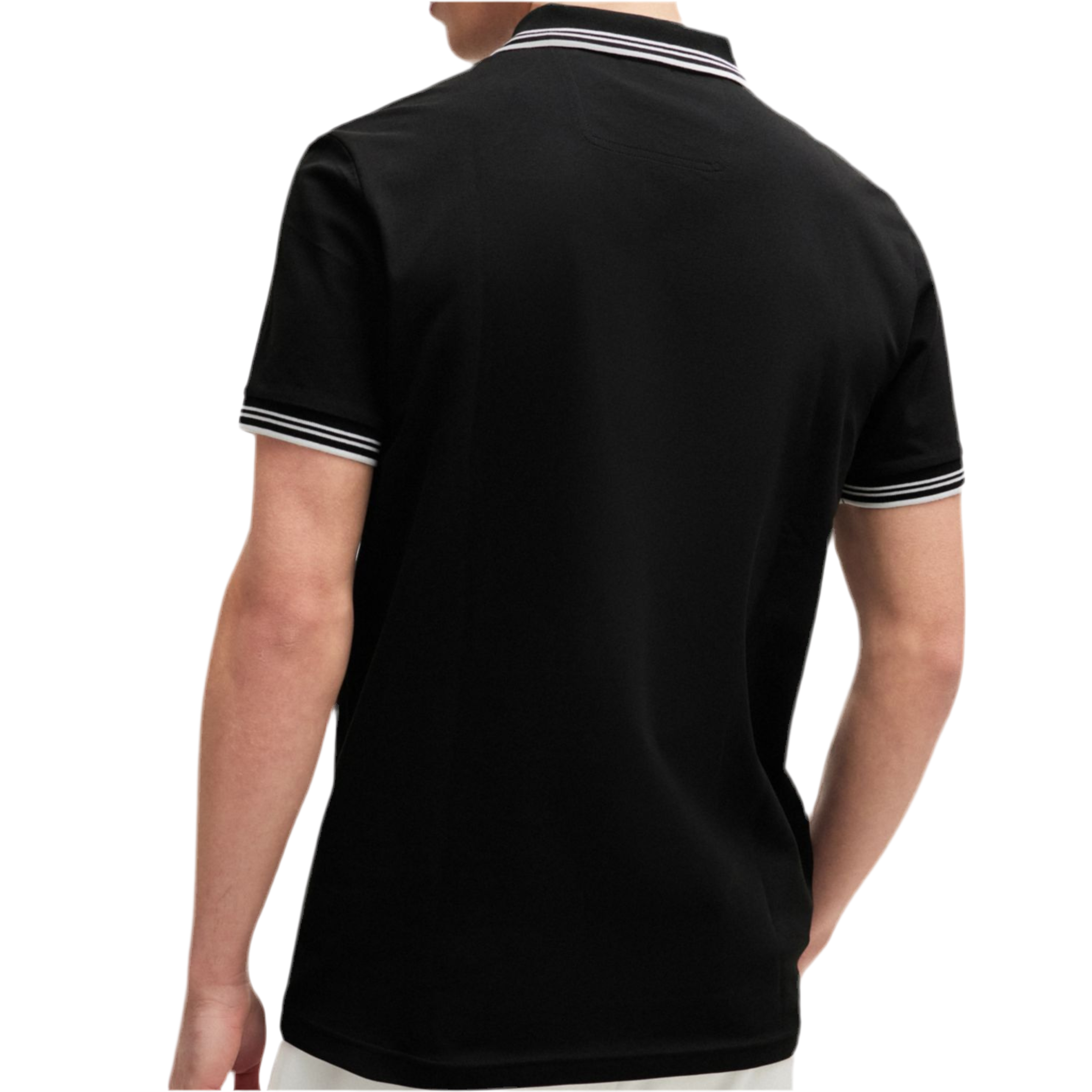 Hugo Boss Men Stretch Cotton Slim Fit Polo Shirt - Black