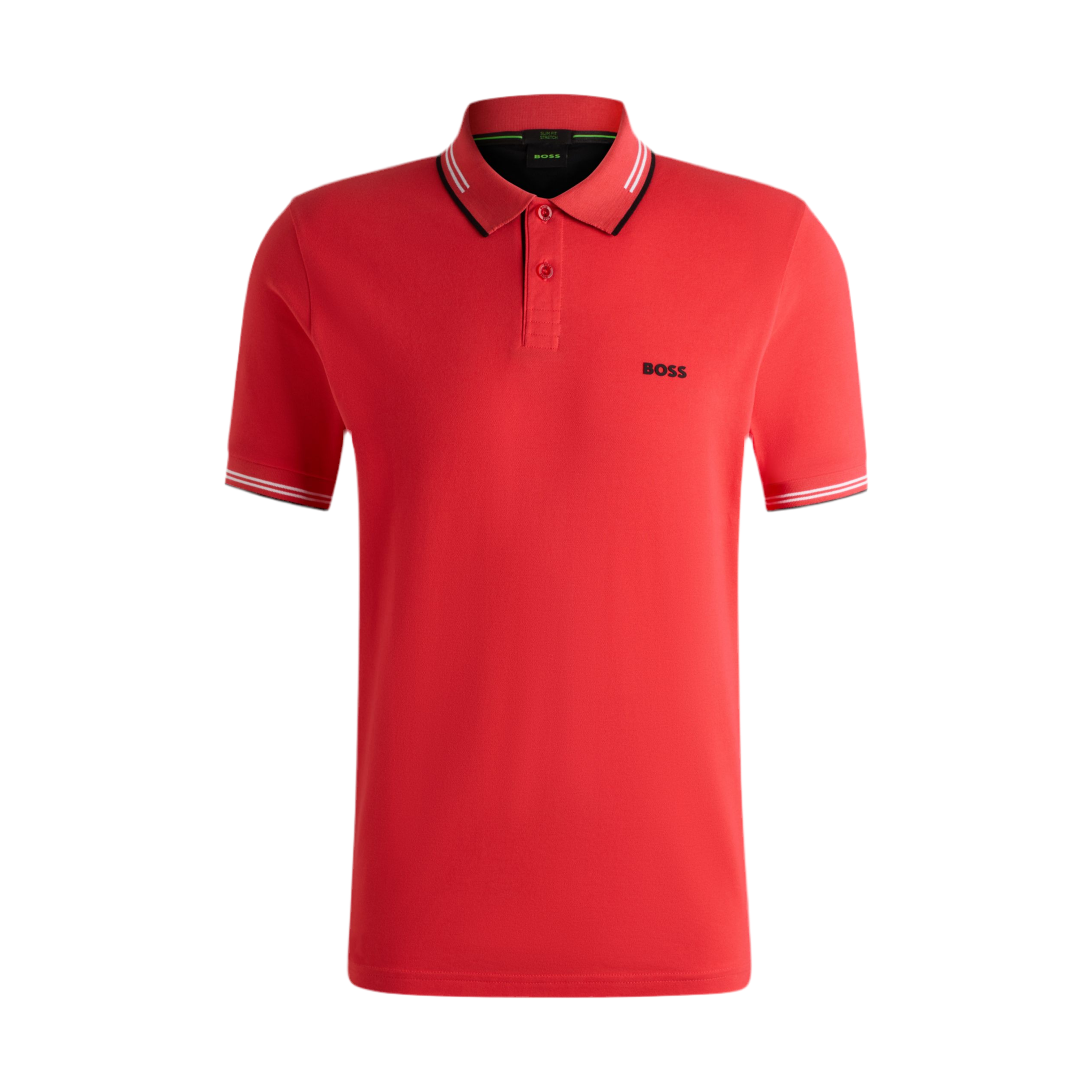 Hugo Boss Men Stretch Cotton Slim Fit Polo Shirt - Light Red