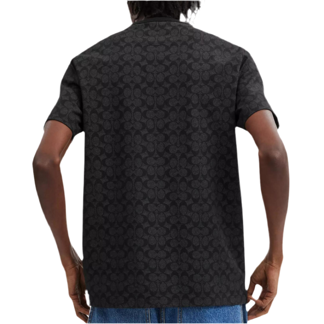 COACH Unisex Signature T Shirt - Charcoal