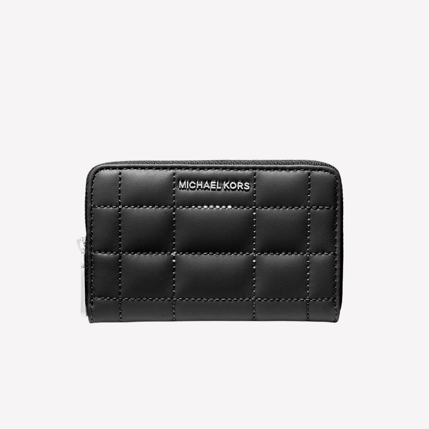 Michael Kors Small Quilted Leather Wallet - Black