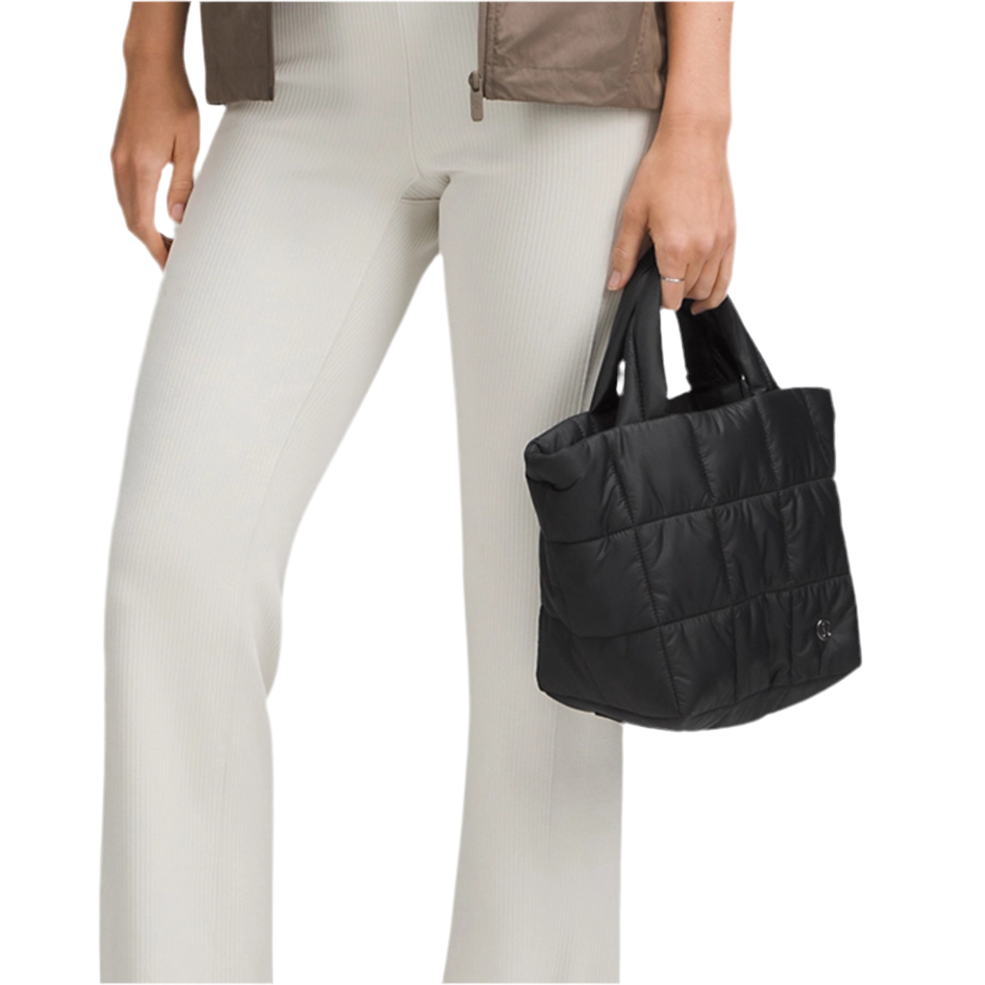 Lululemon Quilted Grid Tote Bag Mini - Black