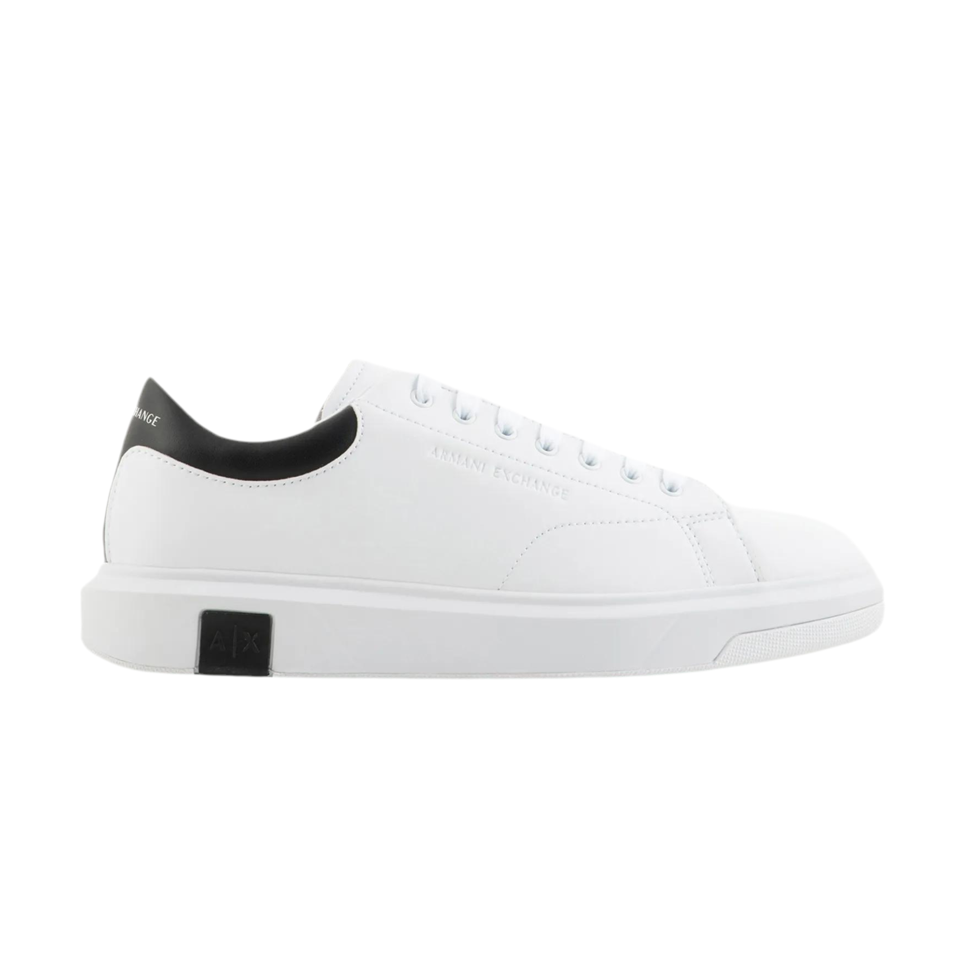 Armani Exchange Men's Action Leather - White Black