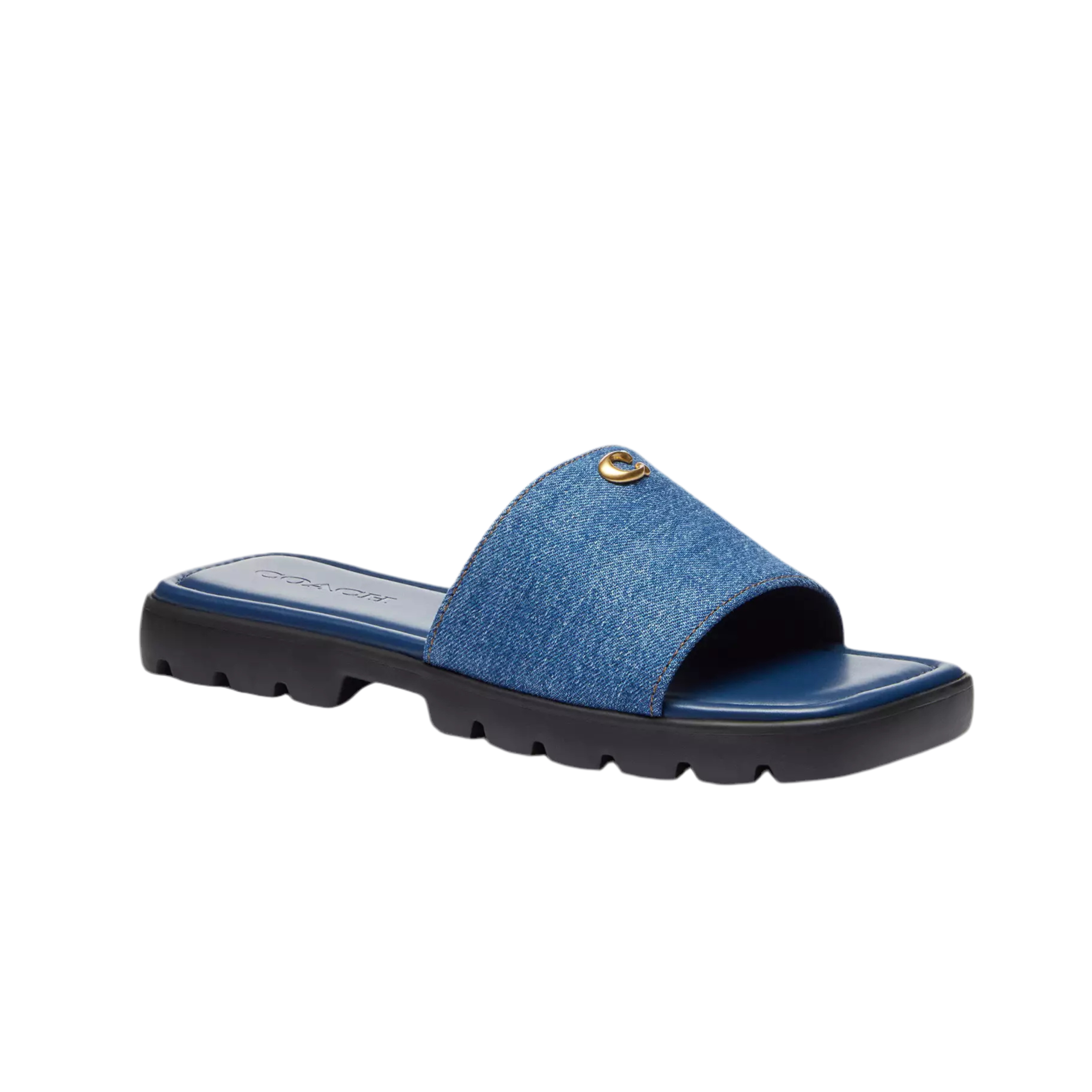 COACH Women's Florence Sandal - Denim Deep Blue