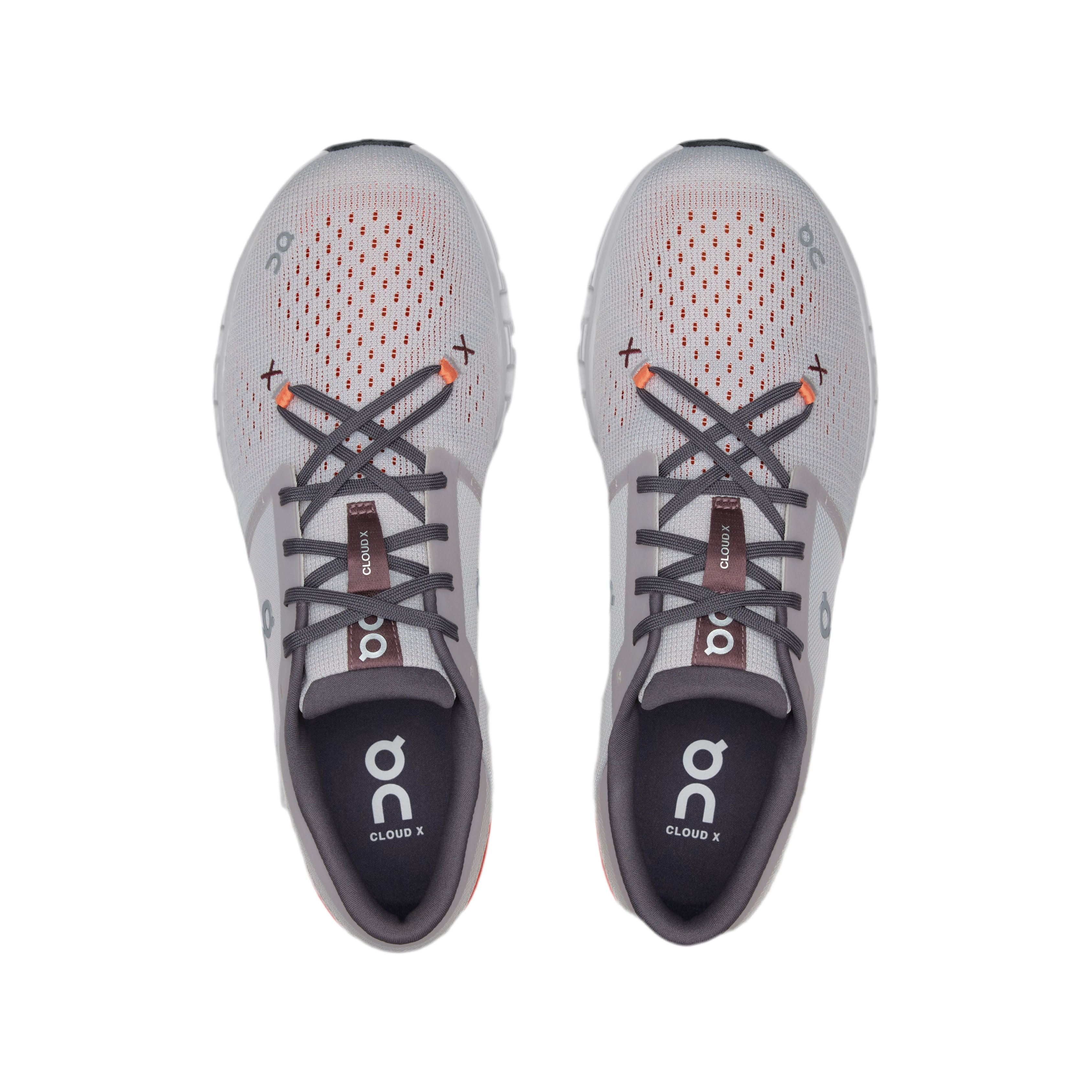 ON Men Cloud X 4 - Silver Flame