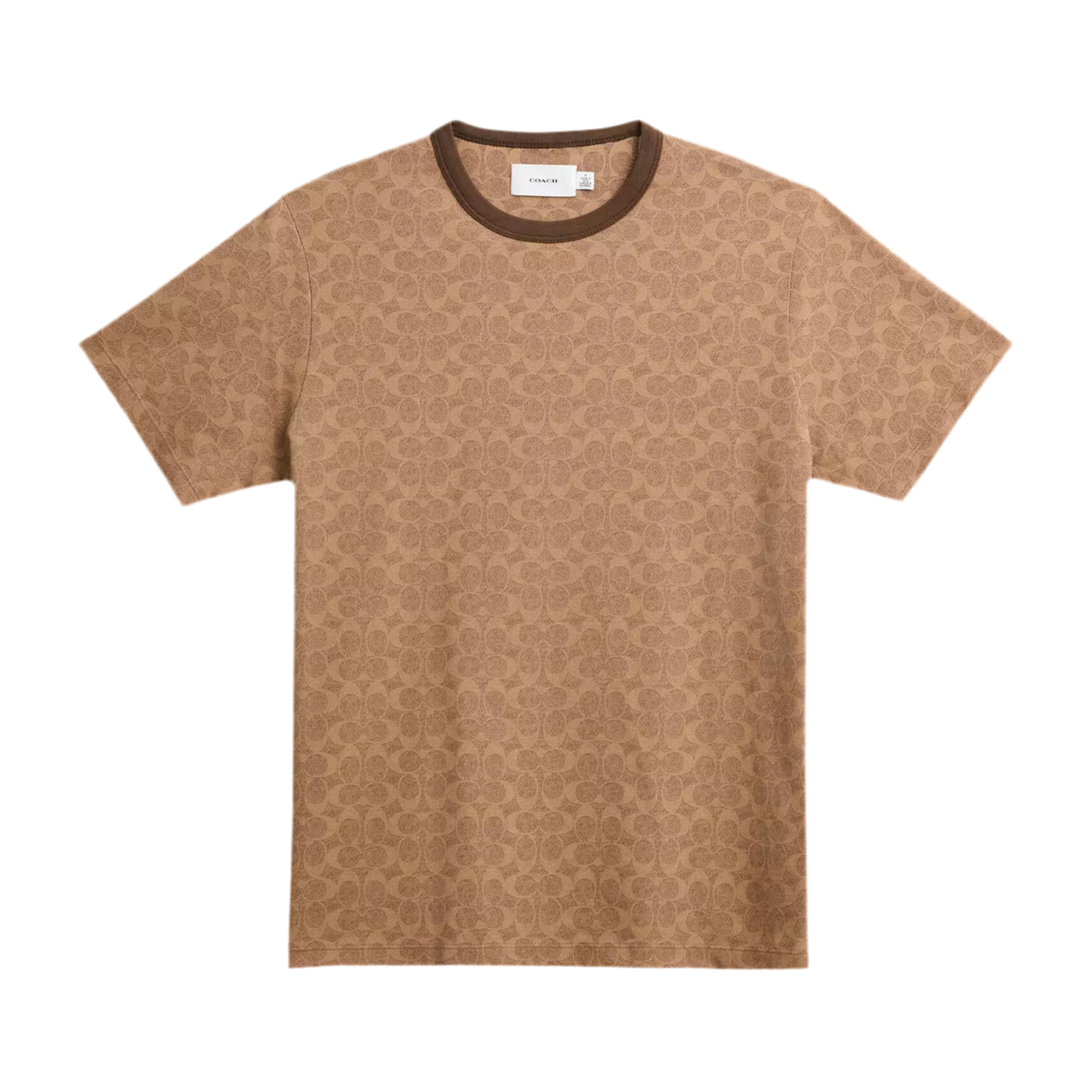 COACH Unisex Signature T Shirt - Tan