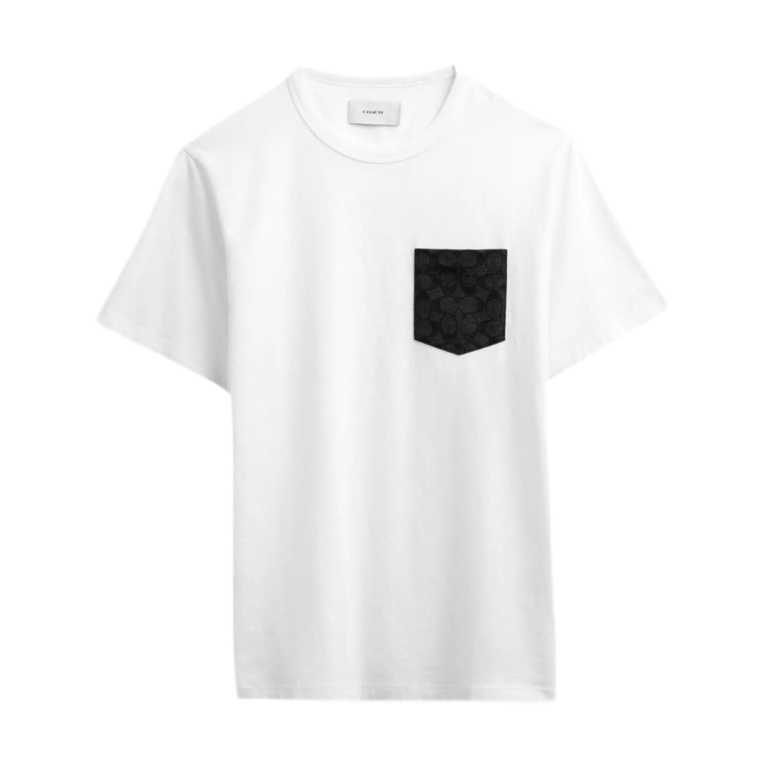 COACH Men Essential Pocket T Shirt - White