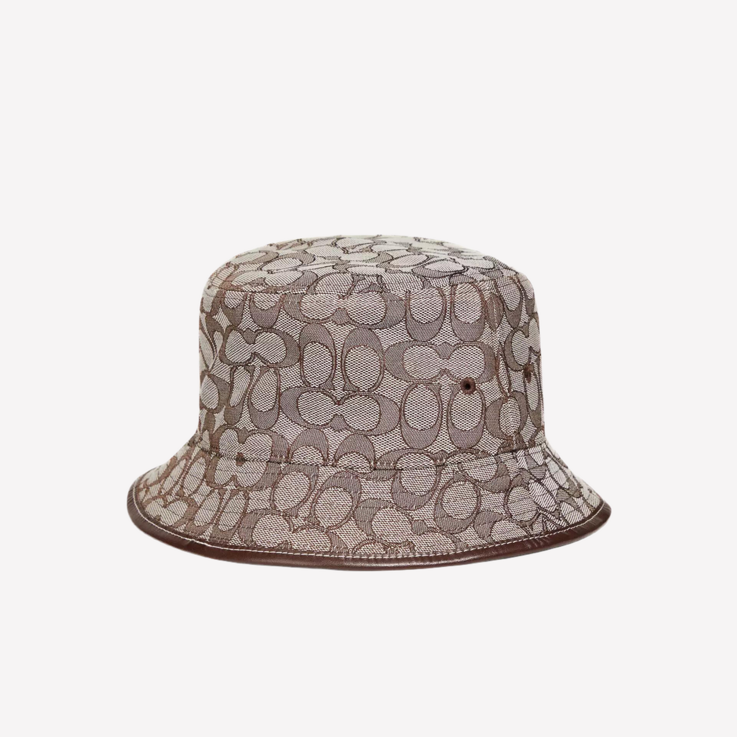 Coach Unisex Signature Jacquard Bucket Hat - Stone Saddle