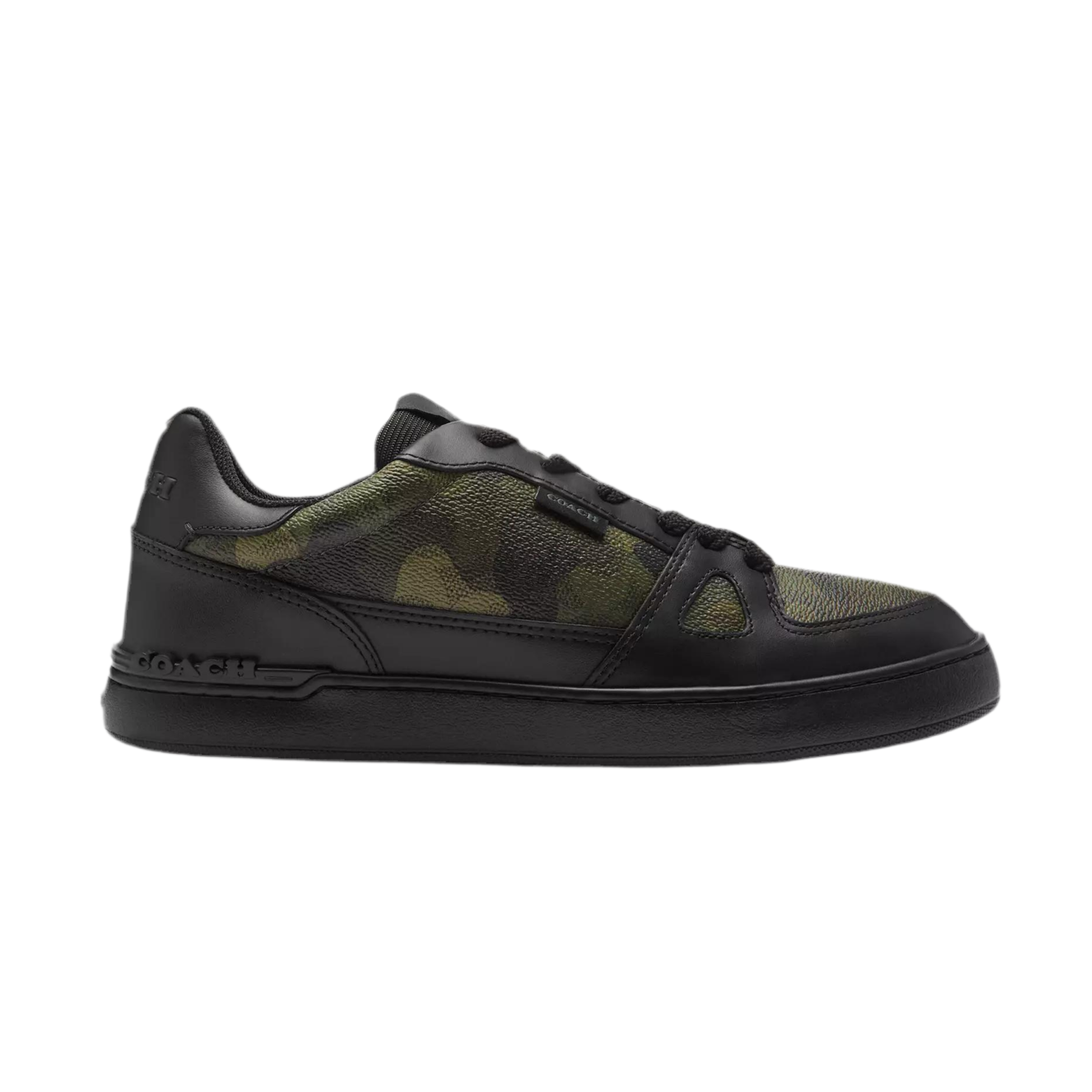 COACH Men's Clip Court Sneaker - Camo Black