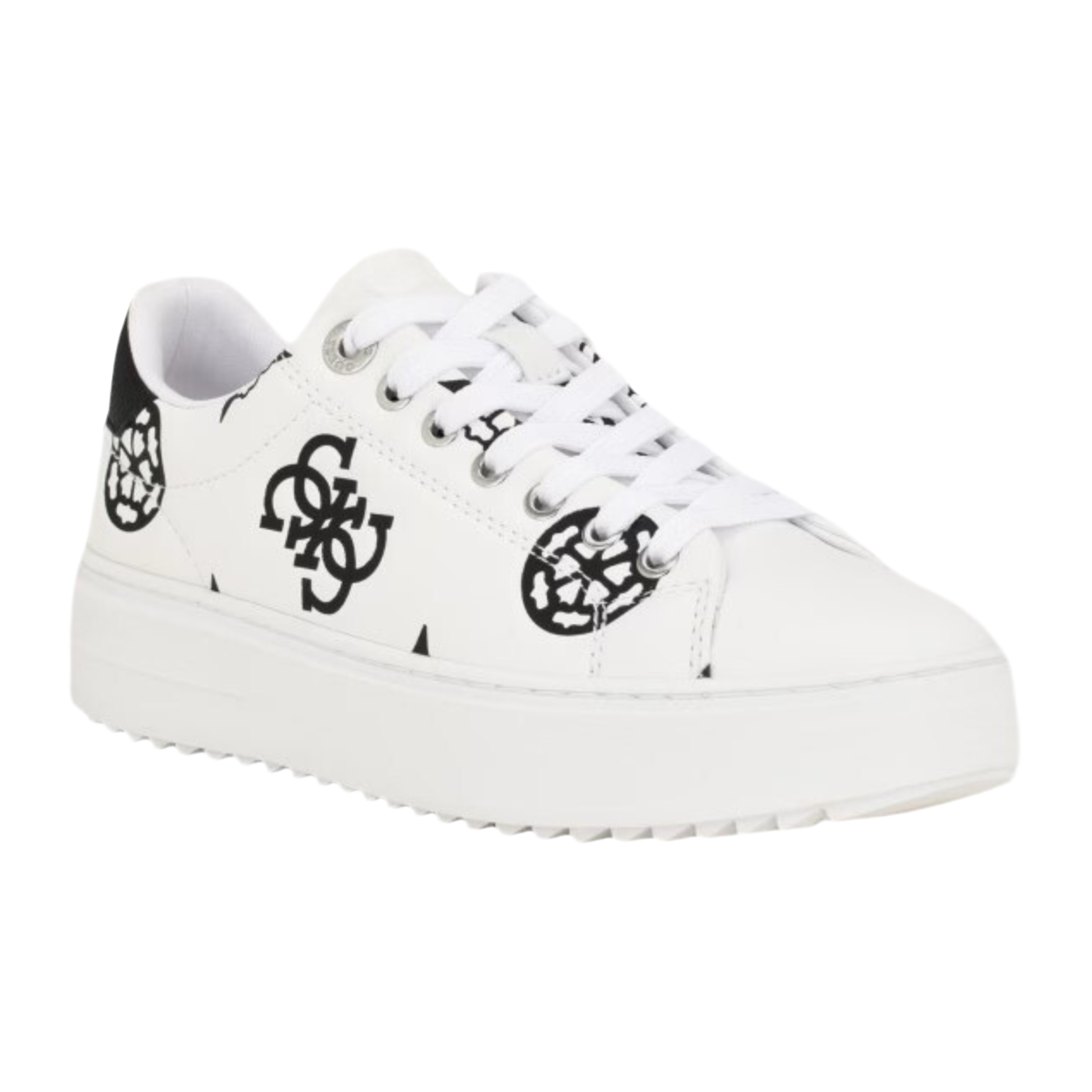 Guess Women Denesa Peony Sneaker - White Logo