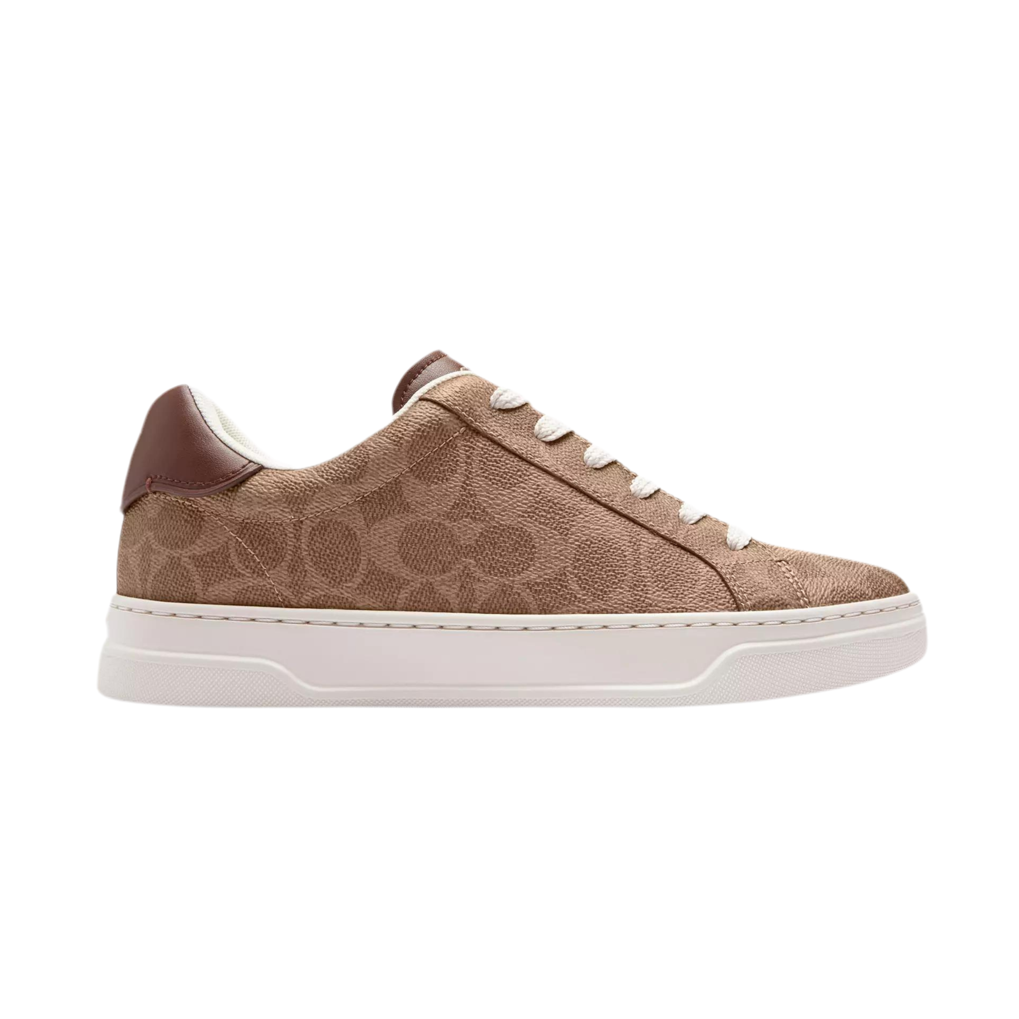 COACH Women's High Line Sneaker - Brown Khaki