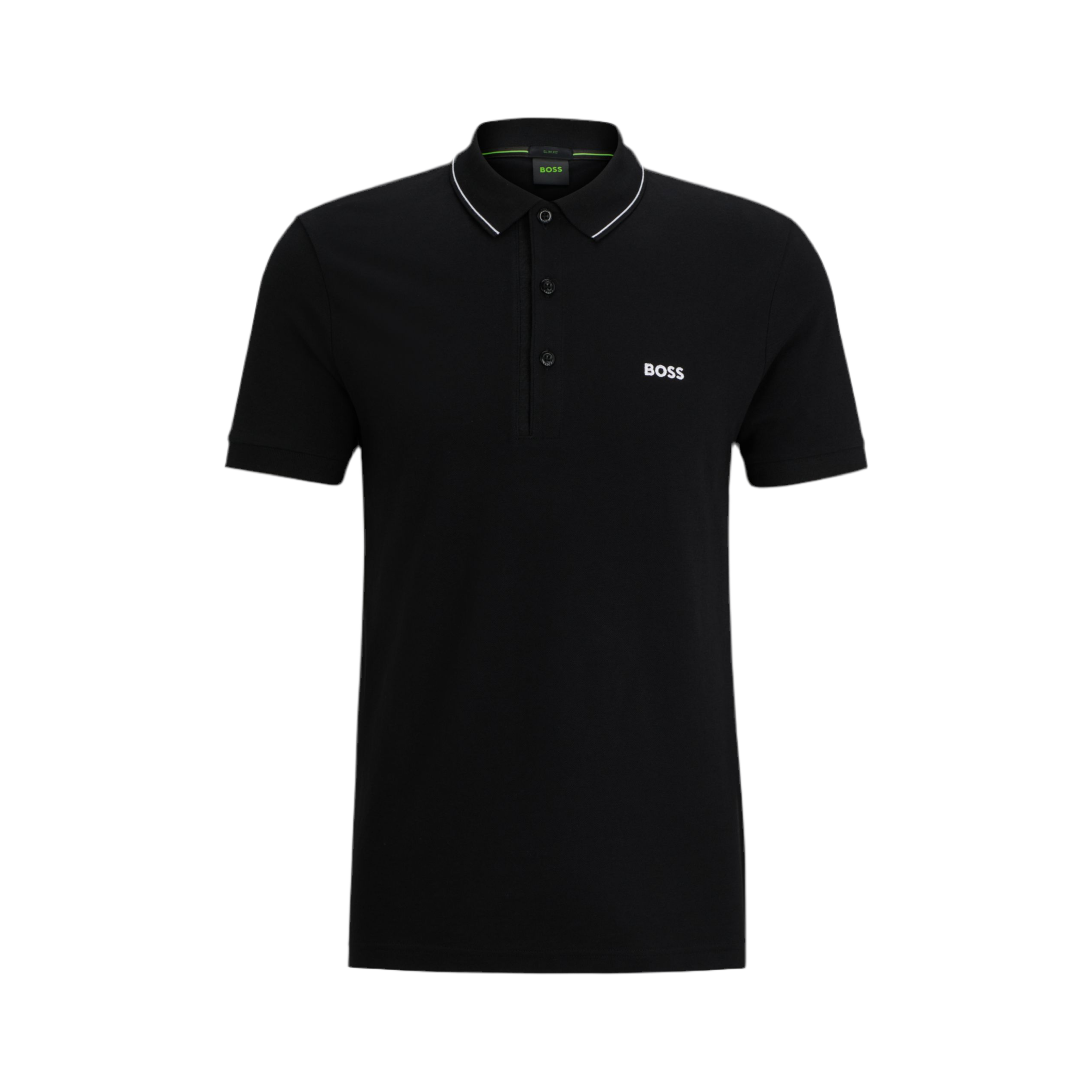 Hugo Boss Men Cotton Pique Slim Fit Polo Shirt - Black