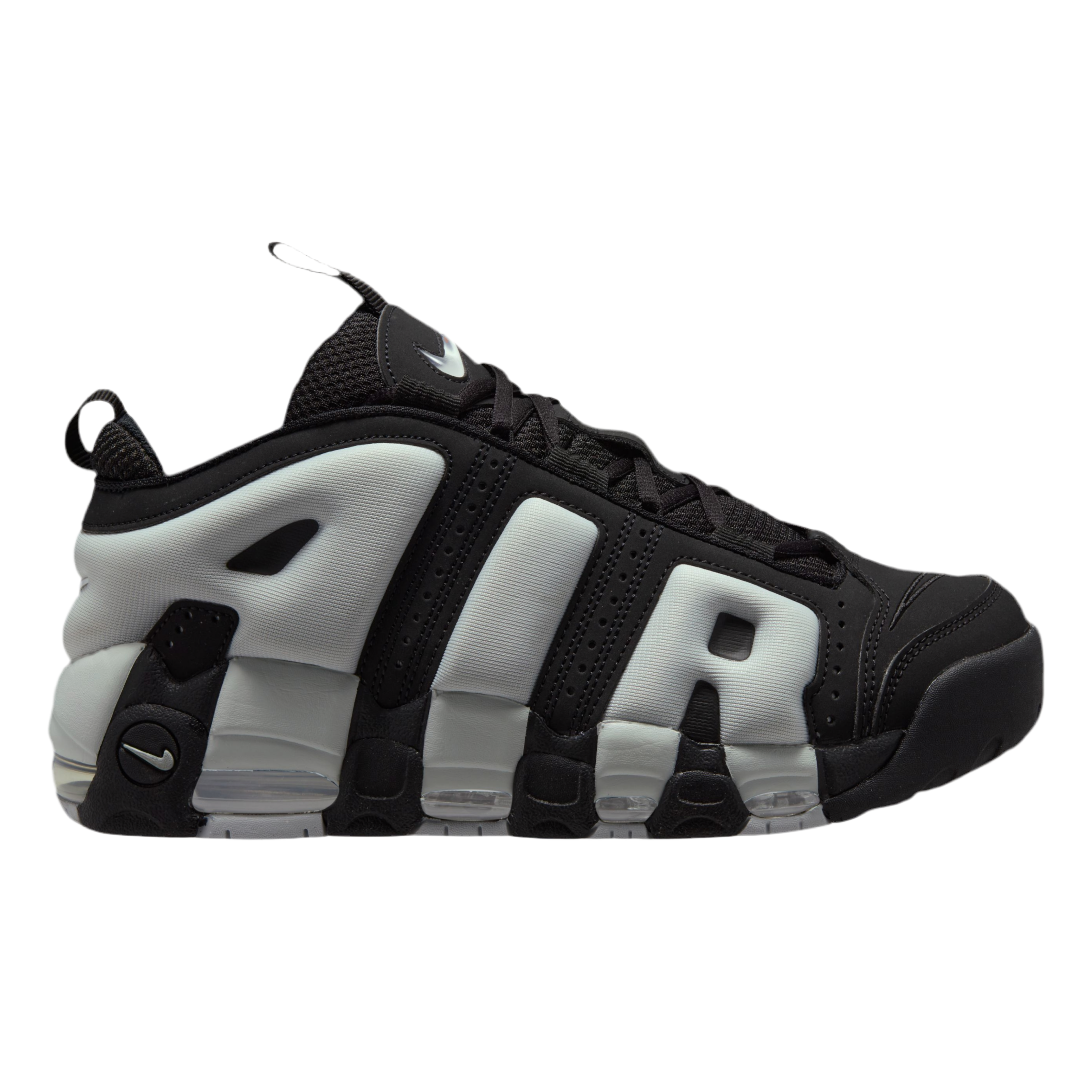 Nike Men's Air More Uptempo Low - Black Metallic Silver