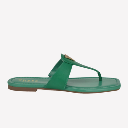 Guess Women Faith Thong Sandals - Green