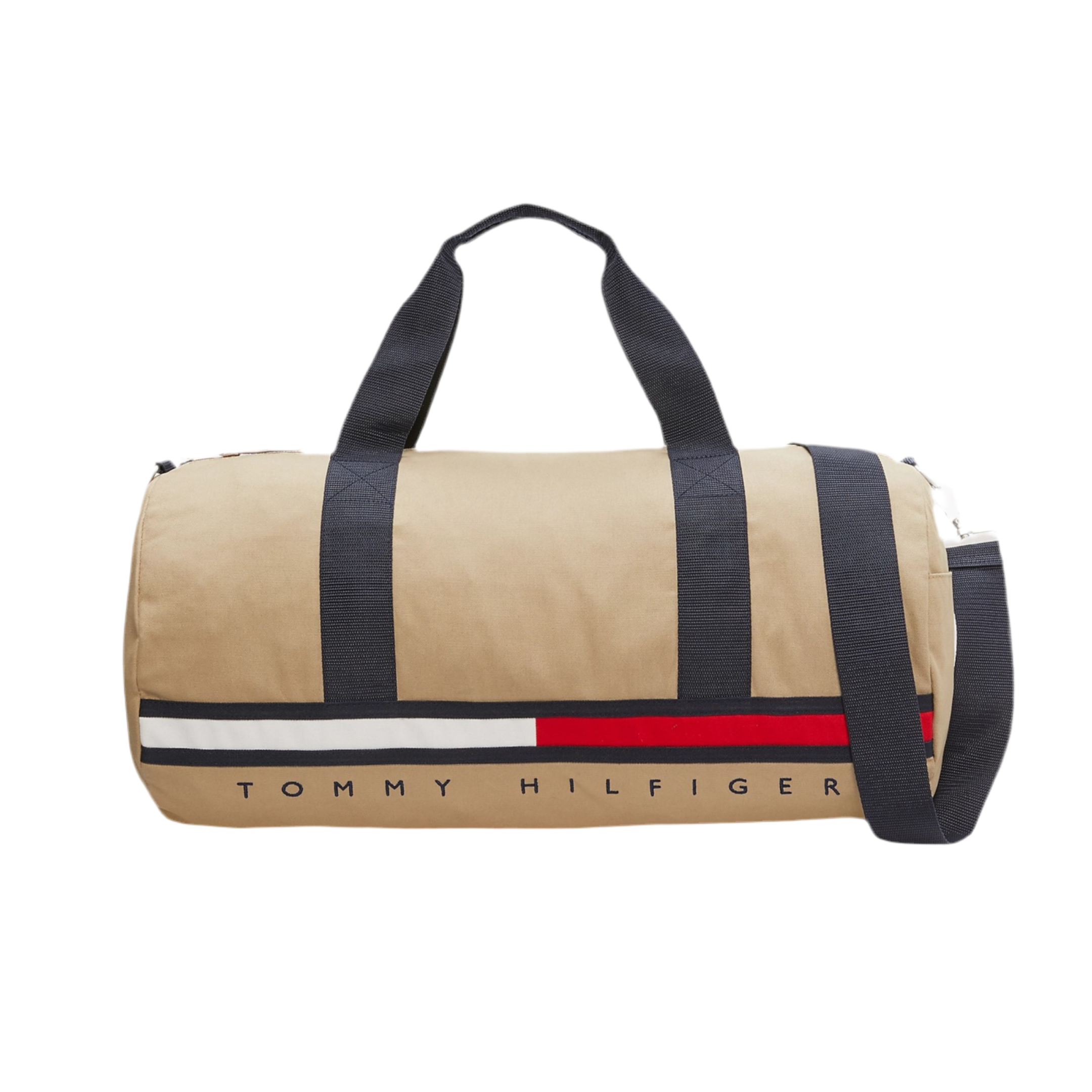 Tommy Hilfiger Flag Stripe Logo Duffle Bag - Sand