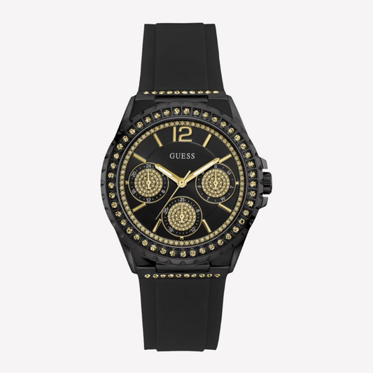 Guess Women Black and Crystal Watch - Black