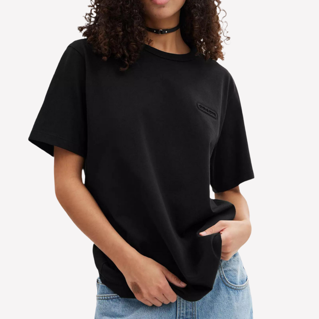 COACH Unisex Essential T Shirt -  Black