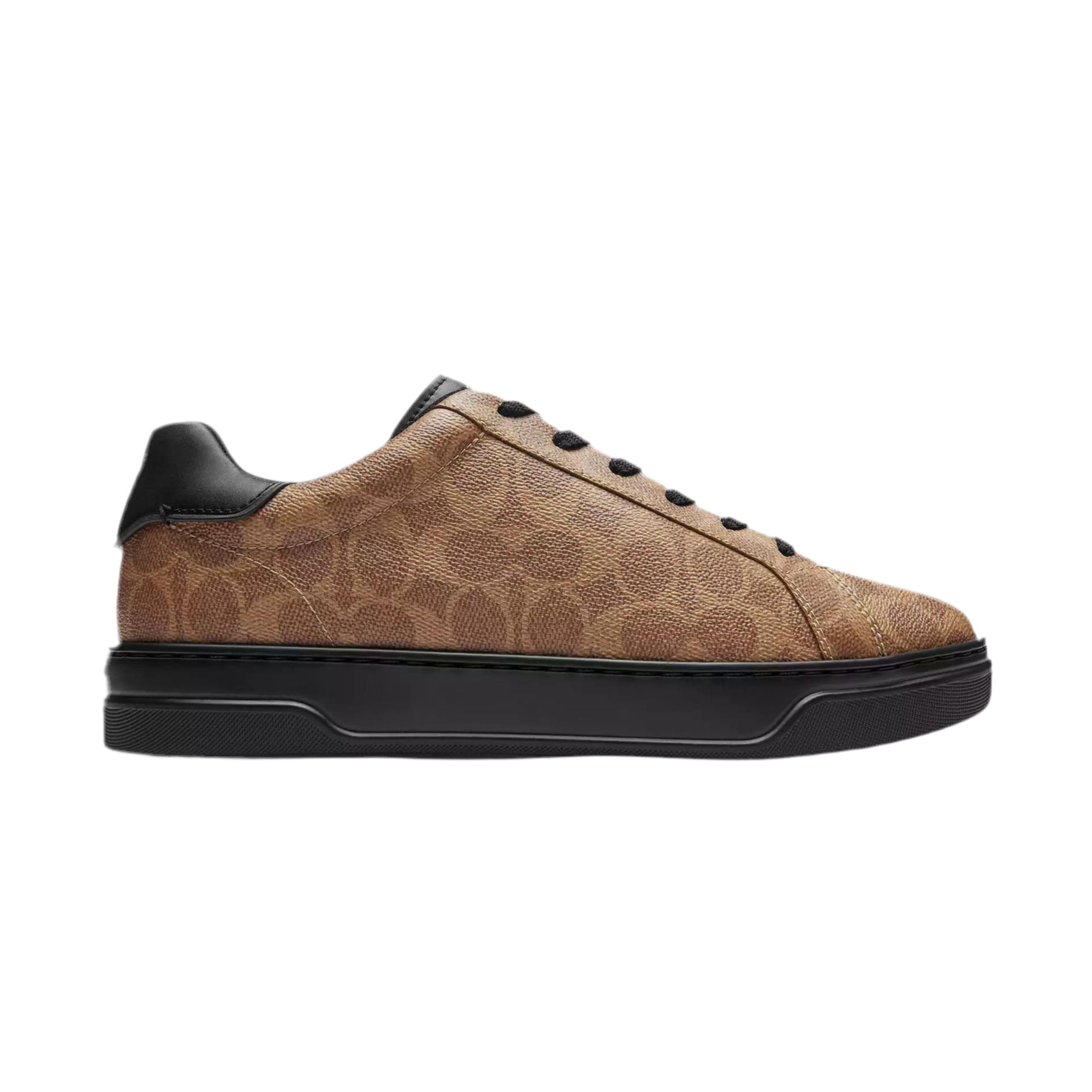 COACH Men's High Line Sneaker - Khaki Black