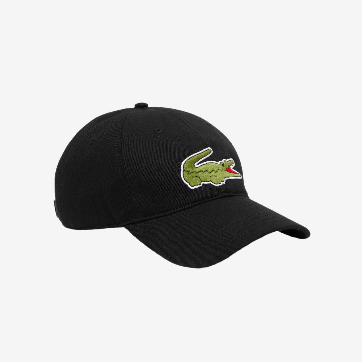 Lacoste Unisex Adjustable Organic Cotton Twill Cap - Black