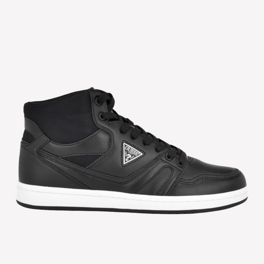 Guess Men Loko Minimal High-Top Sneakers - Black