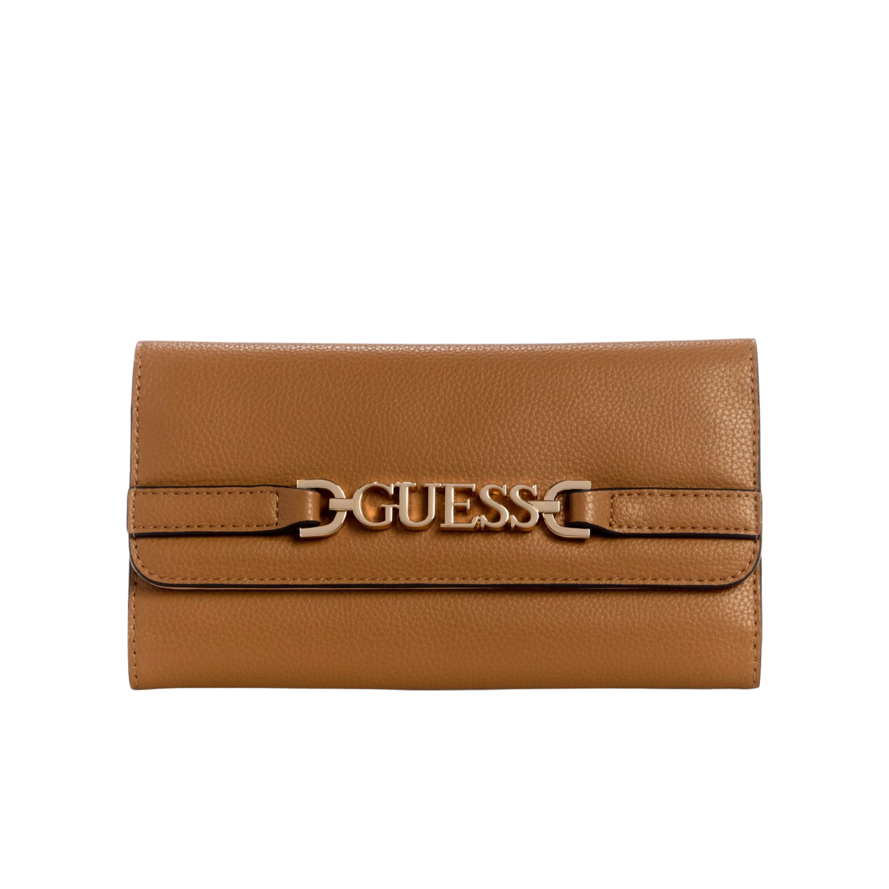 GUESS Women Rhiannon Fold Over Clutch Wallet - Brown