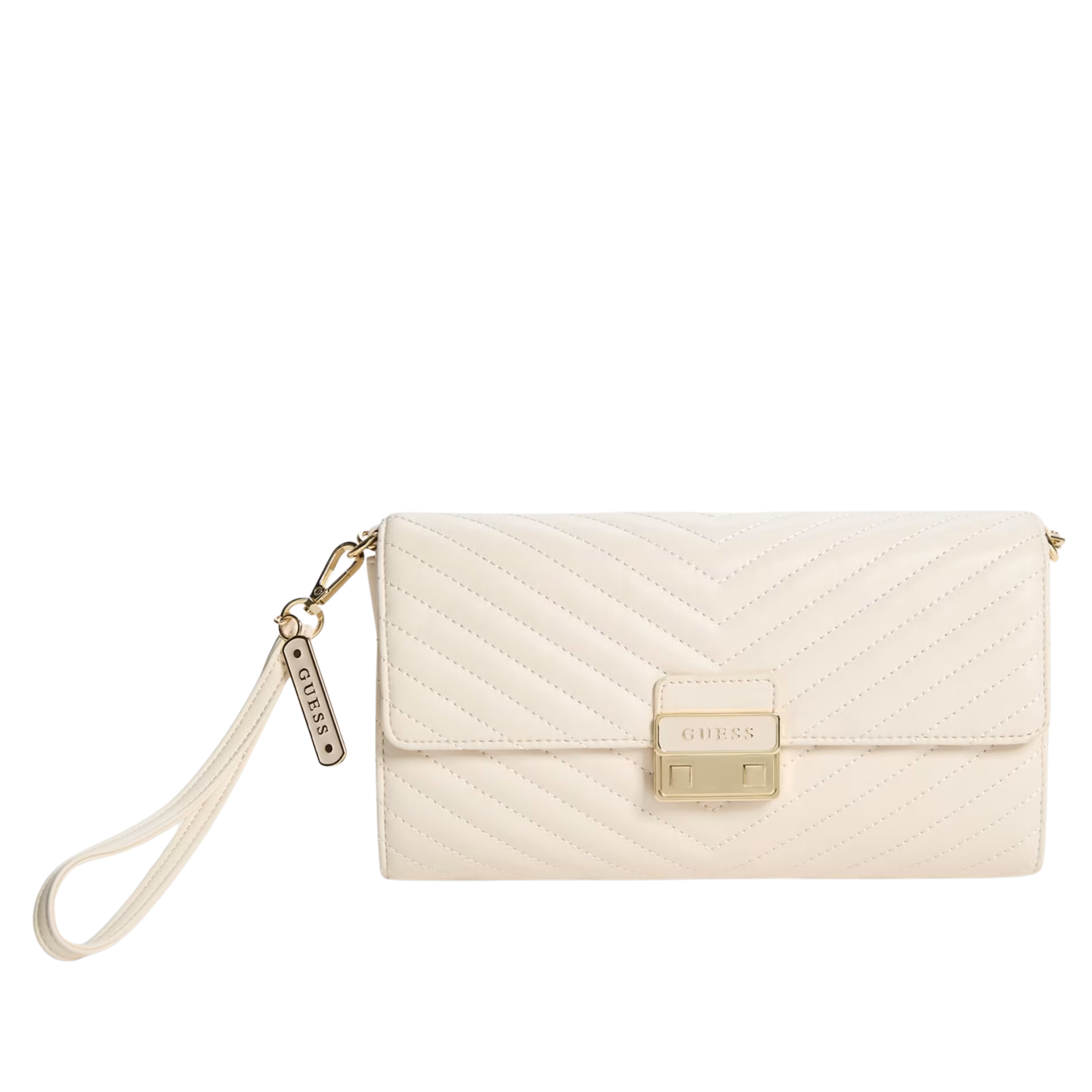 GUESS Women Elise Clutch - White